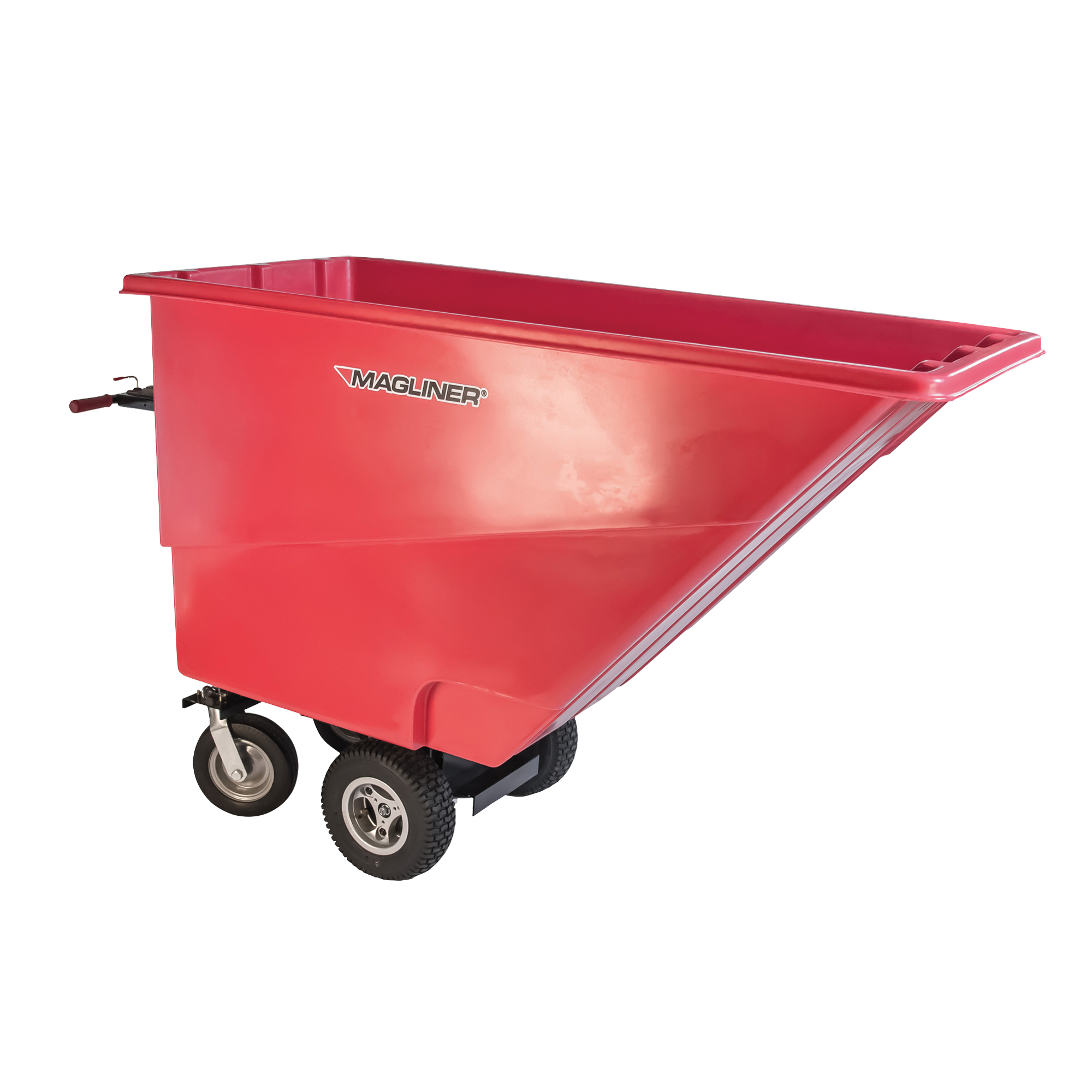 Chariot à bascule motorisé, Capacité 27 cu. ft., 51" h x 81" la x 33" p