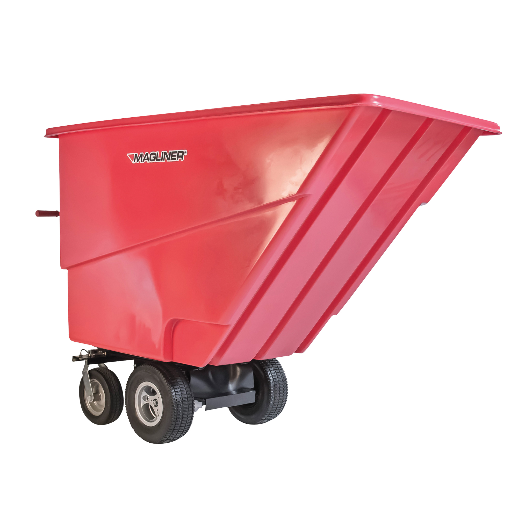 Chariot à bascule motorisé, Capacité 27 cu. ft., 51" h x 81" la x 33" p