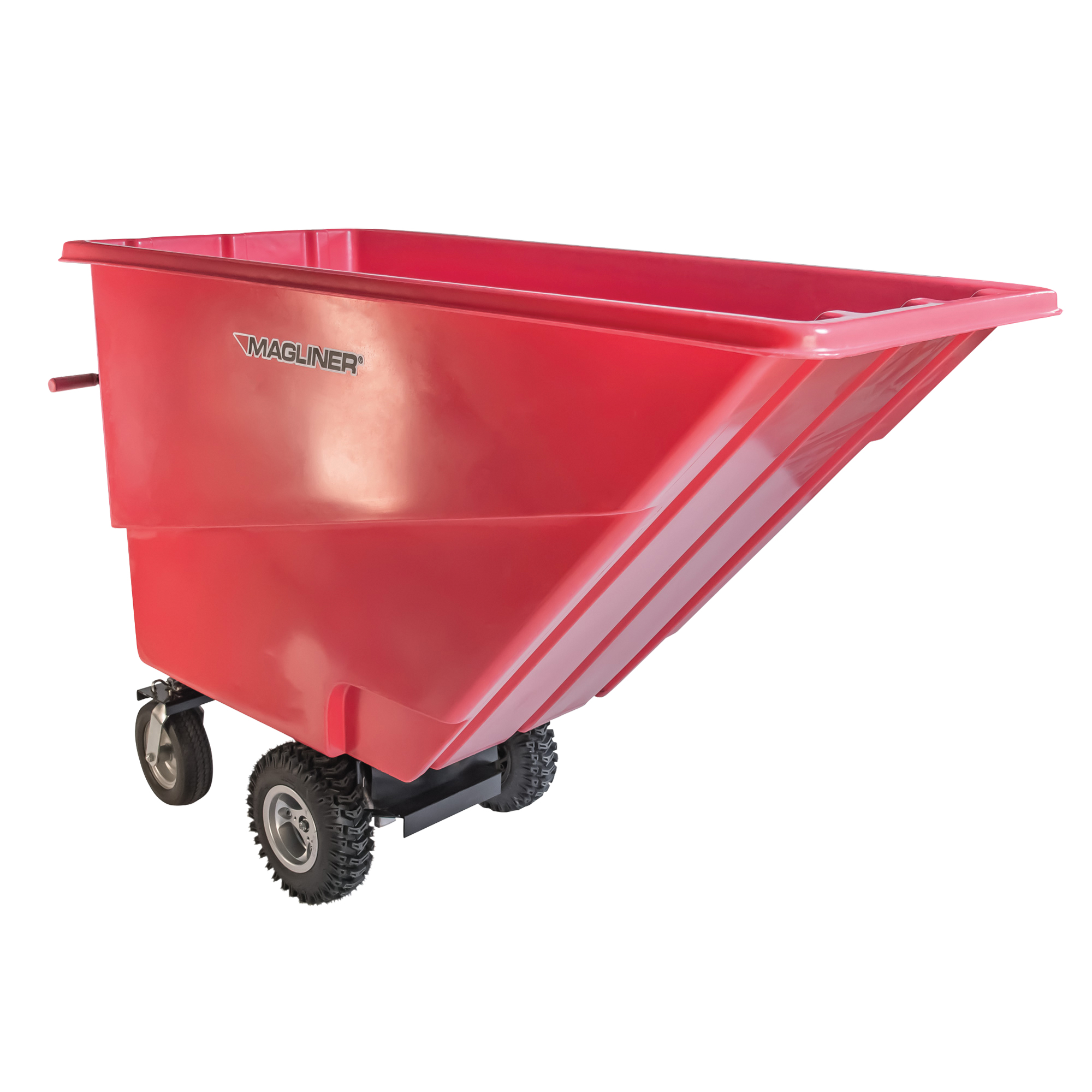 Chariot à bascule motorisé, Capacité 27 cu. ft., 51" h x 81" la x 33" p