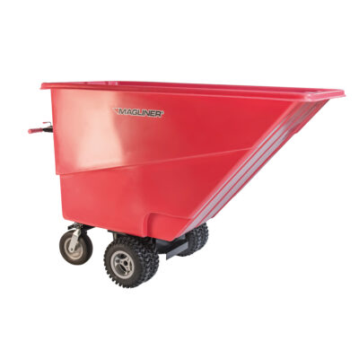 Chariot à bascule motorisé, Capacité 27 cu. ft., 51" h x 81" la x 33" p