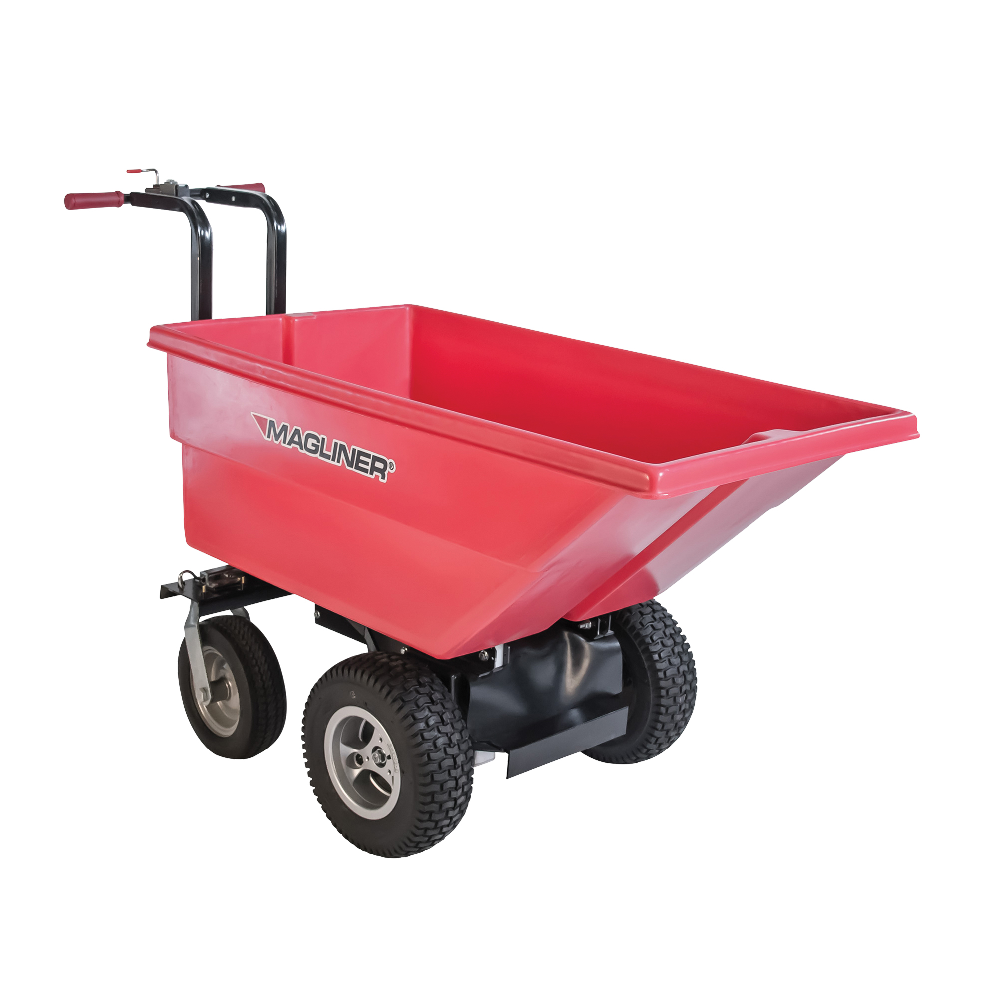 Chariot à bascule motorisé, Capacité 6 cu.ft., 40" h x 25" la x 56" p