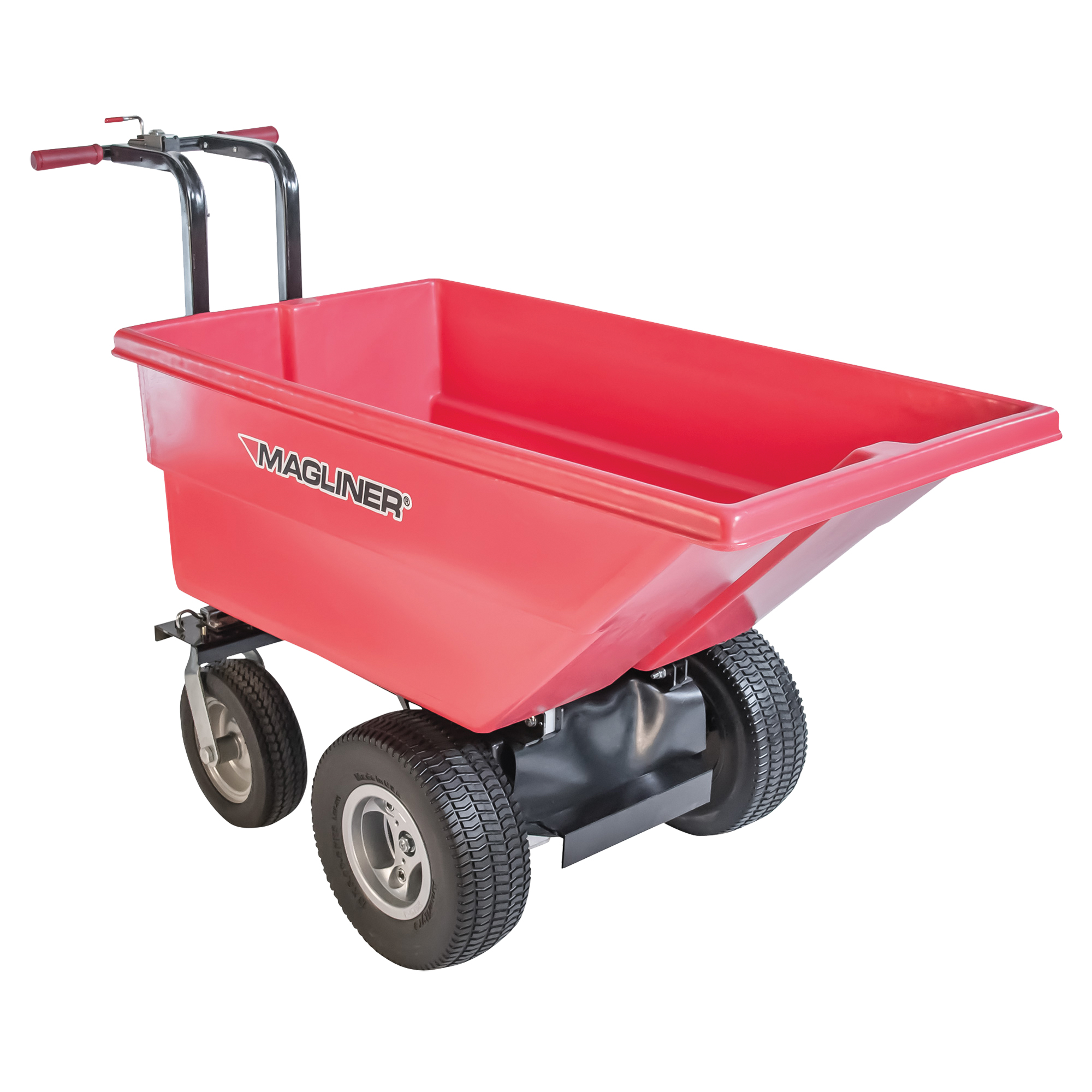 Chariot à bascule motorisé, Capacité 6 cu.ft., 40" h x 25" la x 56" p
