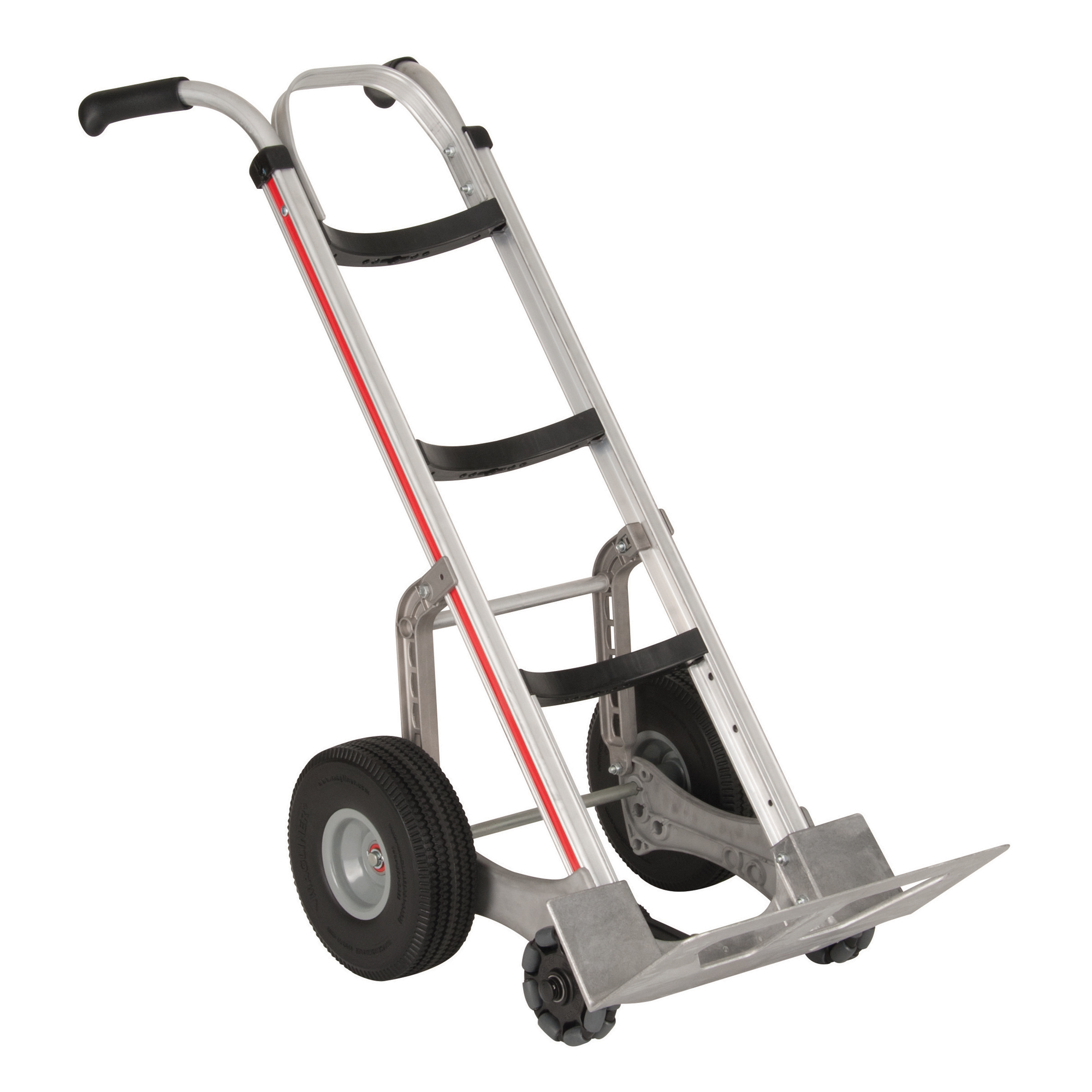 Diable autostabilisant, Prise Double, Aluminium, Hauteur de 55'', Capacité 500 lb