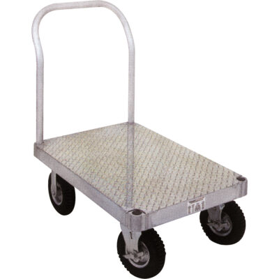 Diable en aluminium, 24" la x 36" lo, 2000 lb cap, Roues Caoutchouc