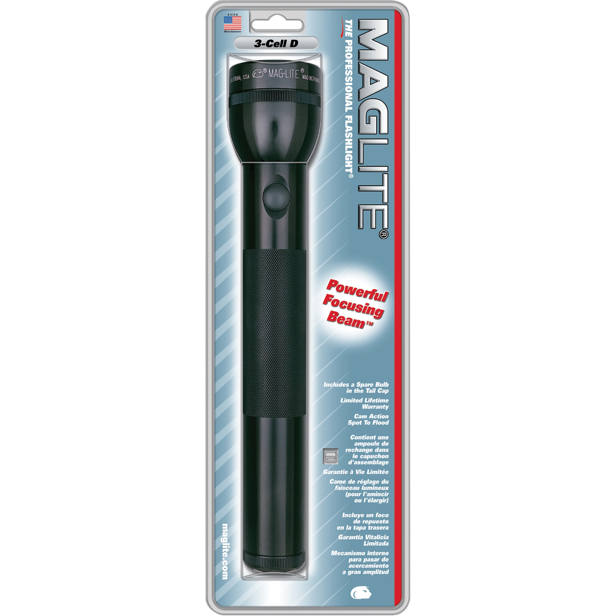 Lampes de poche, Incandescente, 136 lumens, Piles D