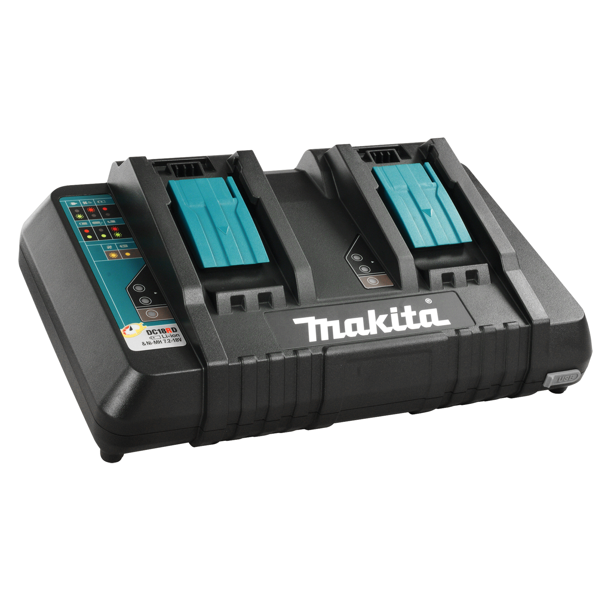 Chargeur rapide Optimum à double port LXTMD, 18 V, Lithium-ion