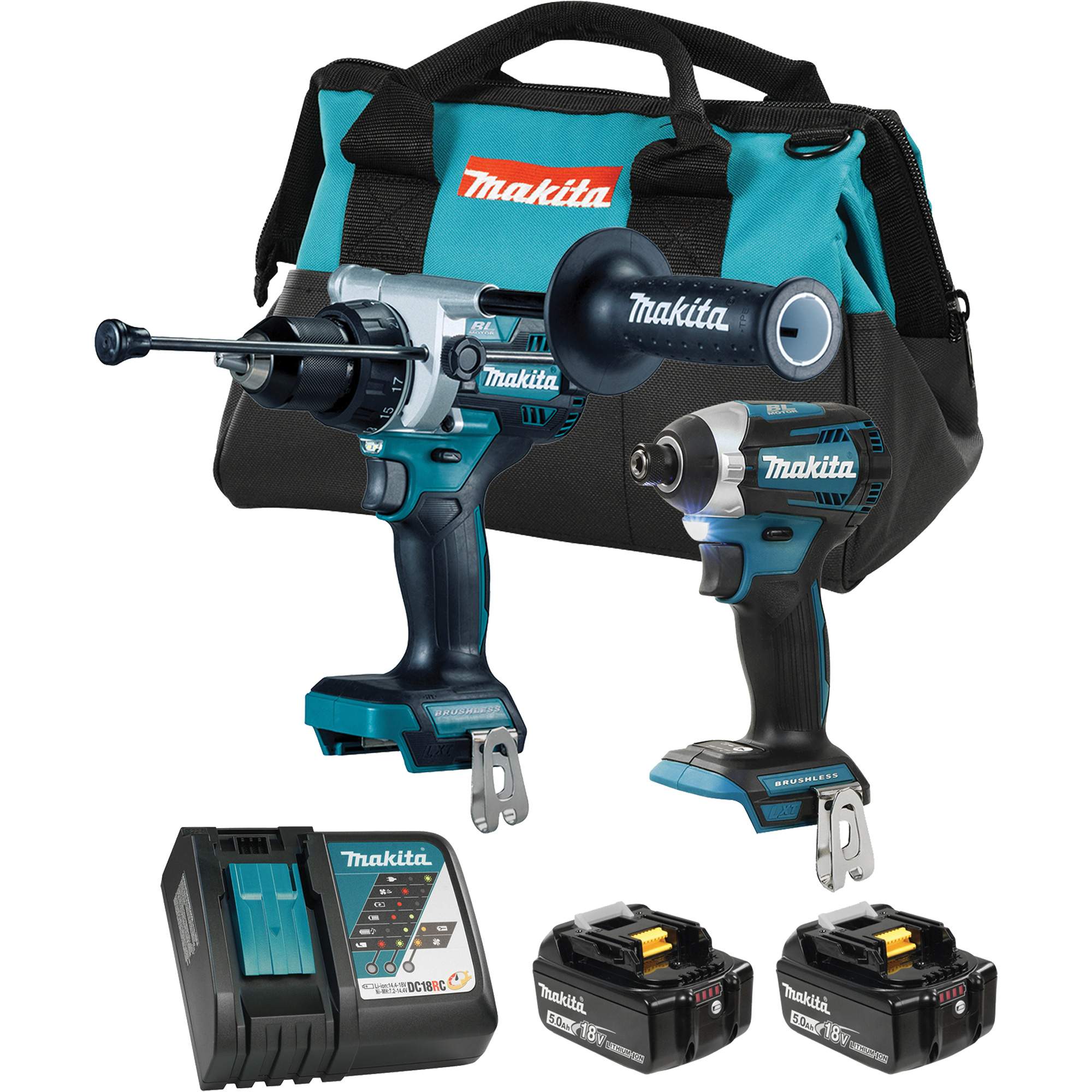 Ensemble 2 outils à moteur sans balai LXT, Lithium-ion, 18 V