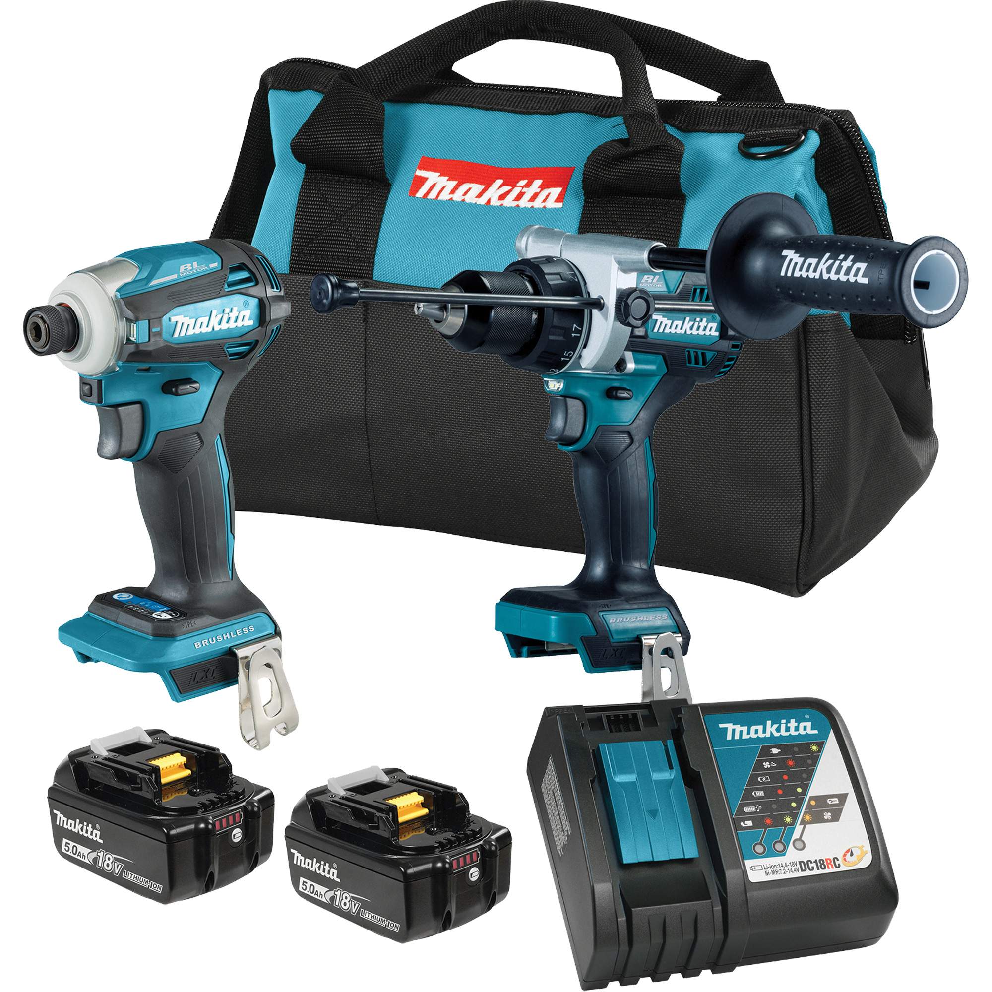 Ensemble 2 outils à moteur sans balai LXT, Lithium-ion, 18 V