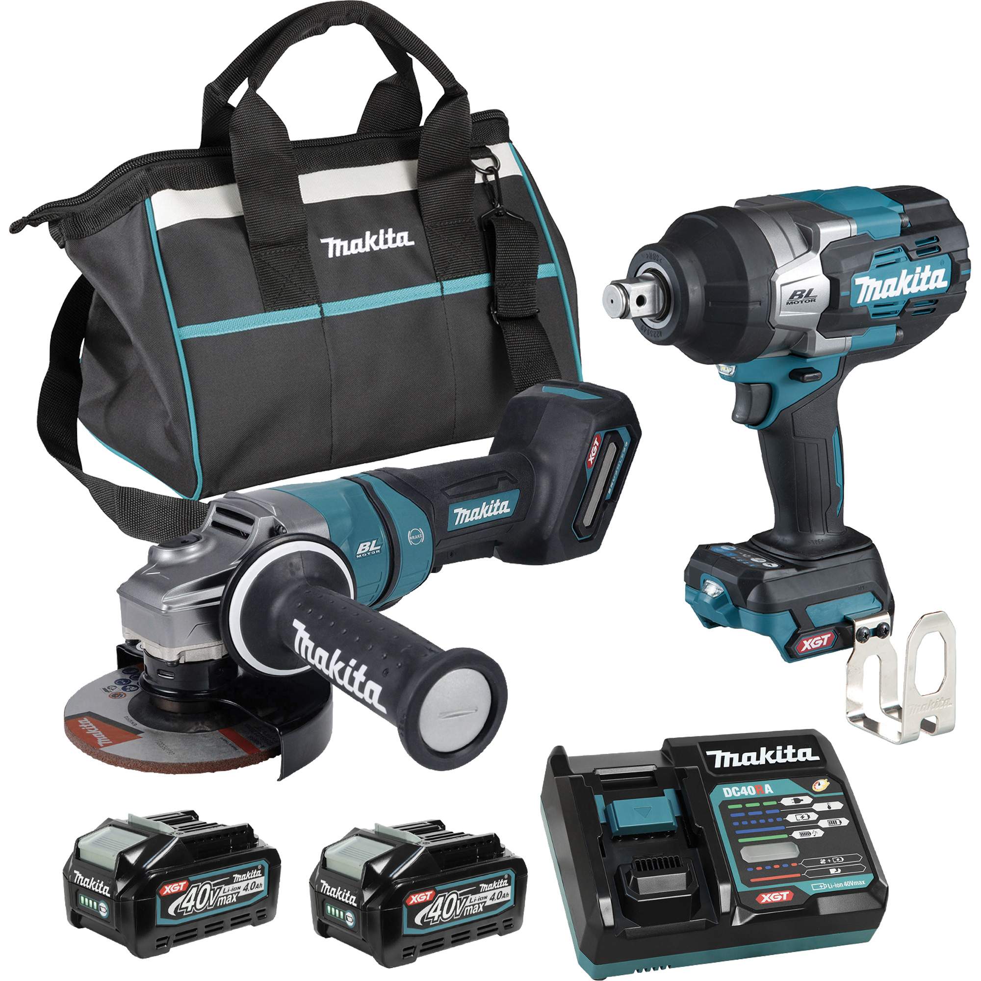 Ensemble 2 outils à moteur sans balai XGT, Lithium-ion, 40 V