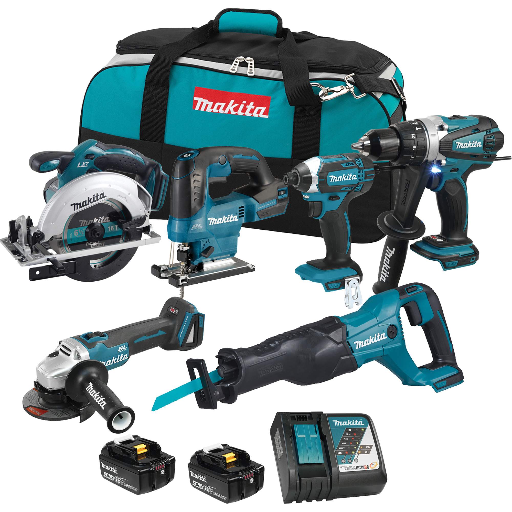 Ensemble 6 outils LXT, Lithium-ion, 18 V