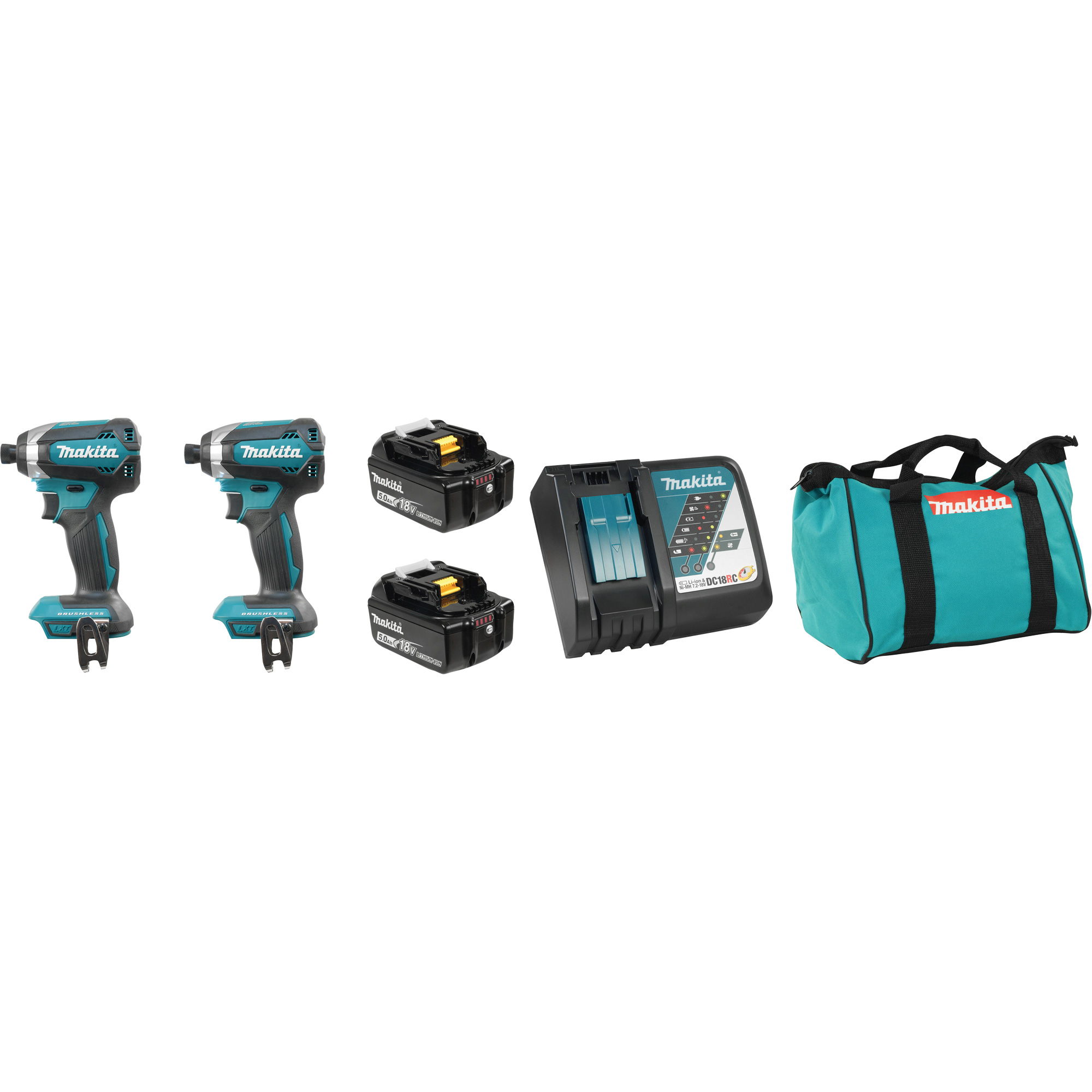 Ensemble de 2 outils avec moteur sans balai LXTMD, Lithium-ion, 18 V