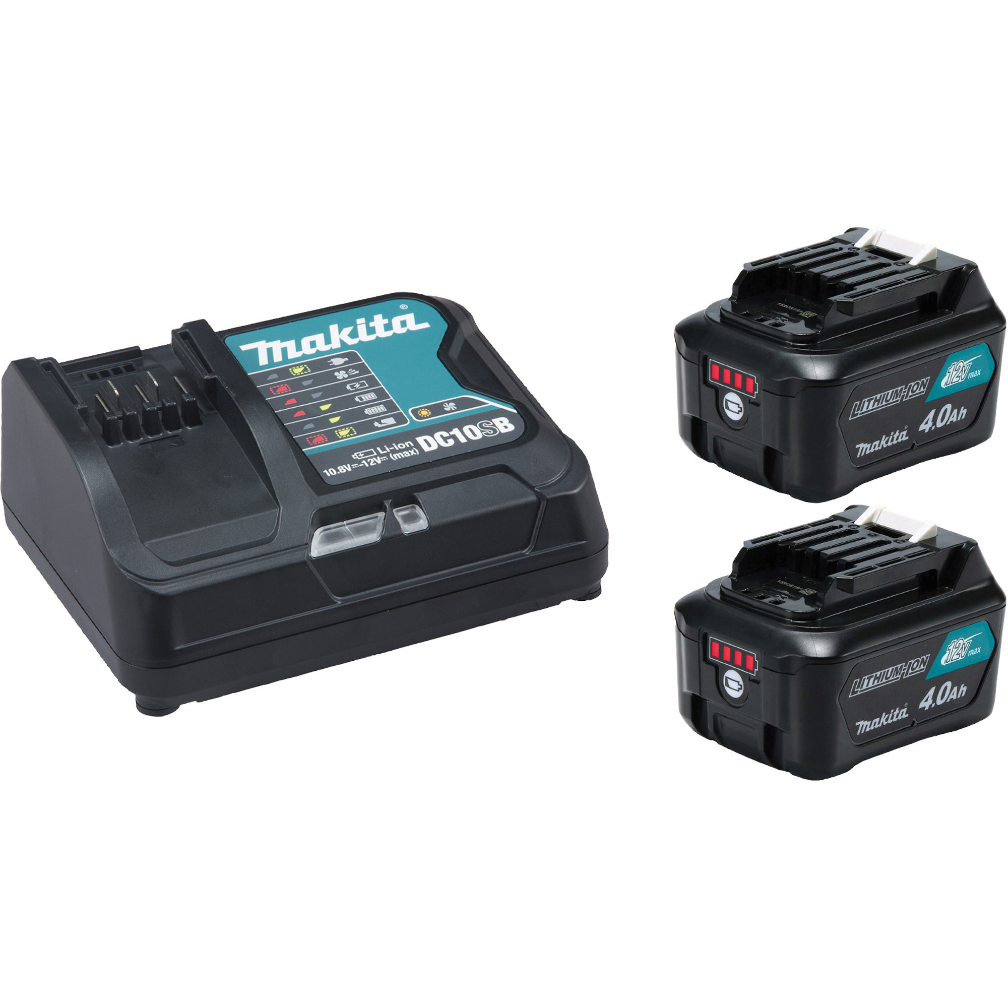 Ensemble de départ CXT avec chargeur rapide et deux batteries de 4?Ah, 12 V, Lithium-ion