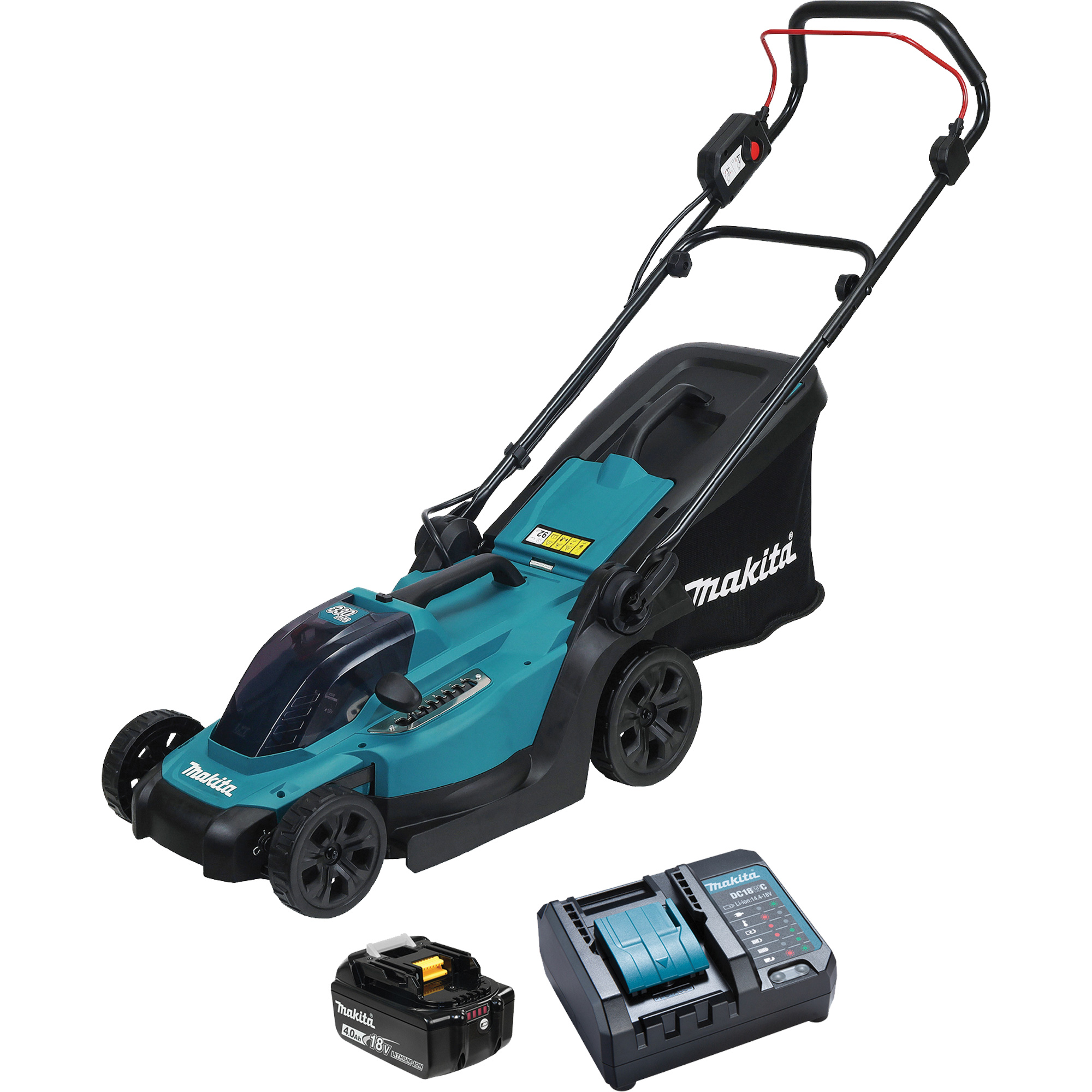 Ensemble de tondeuse sans fil 18V LXT, Poussée, À pile, Largeur de coupe 13"