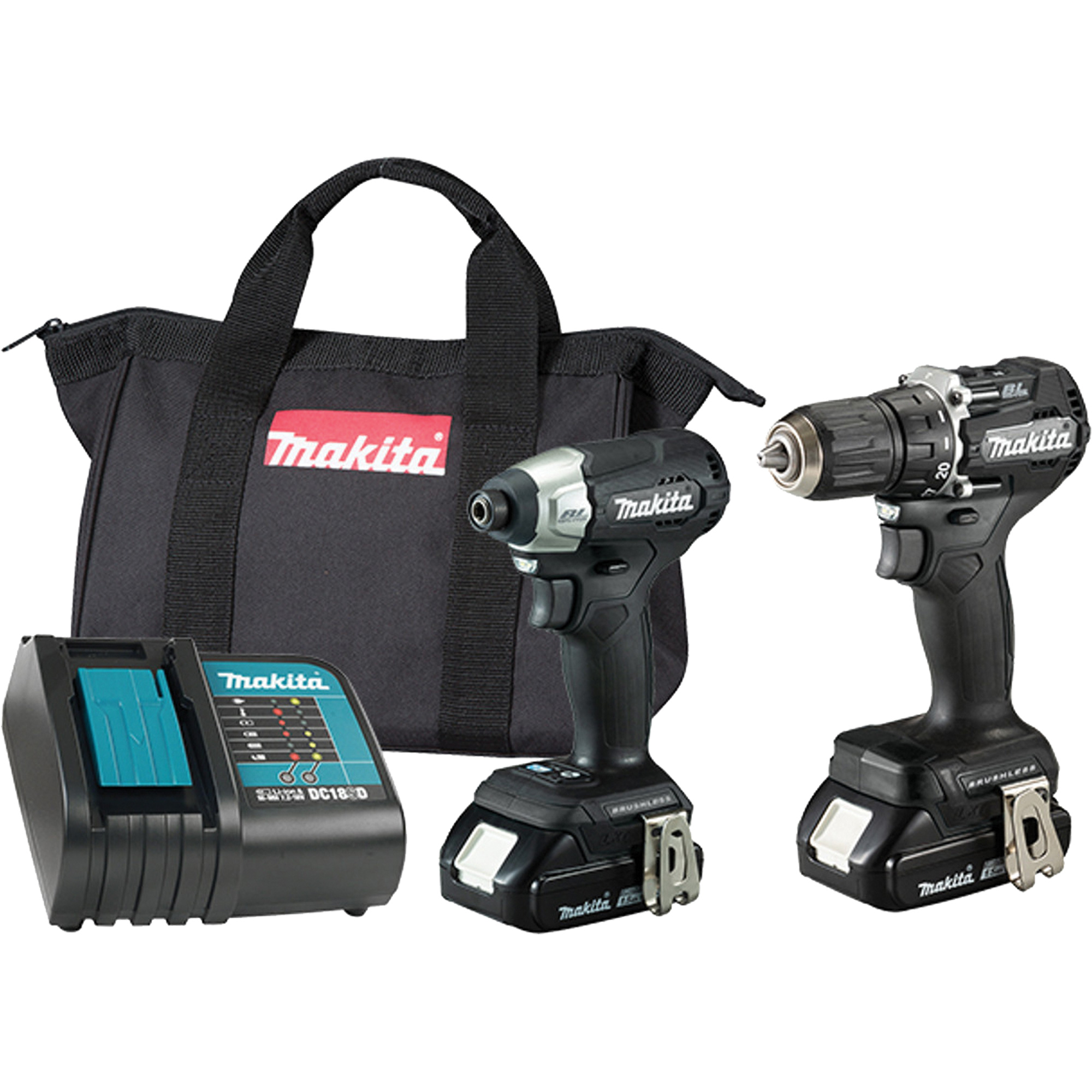 Ensemble deux outils sous compacts combinés LXT BL, Lithium-ion, 18 V