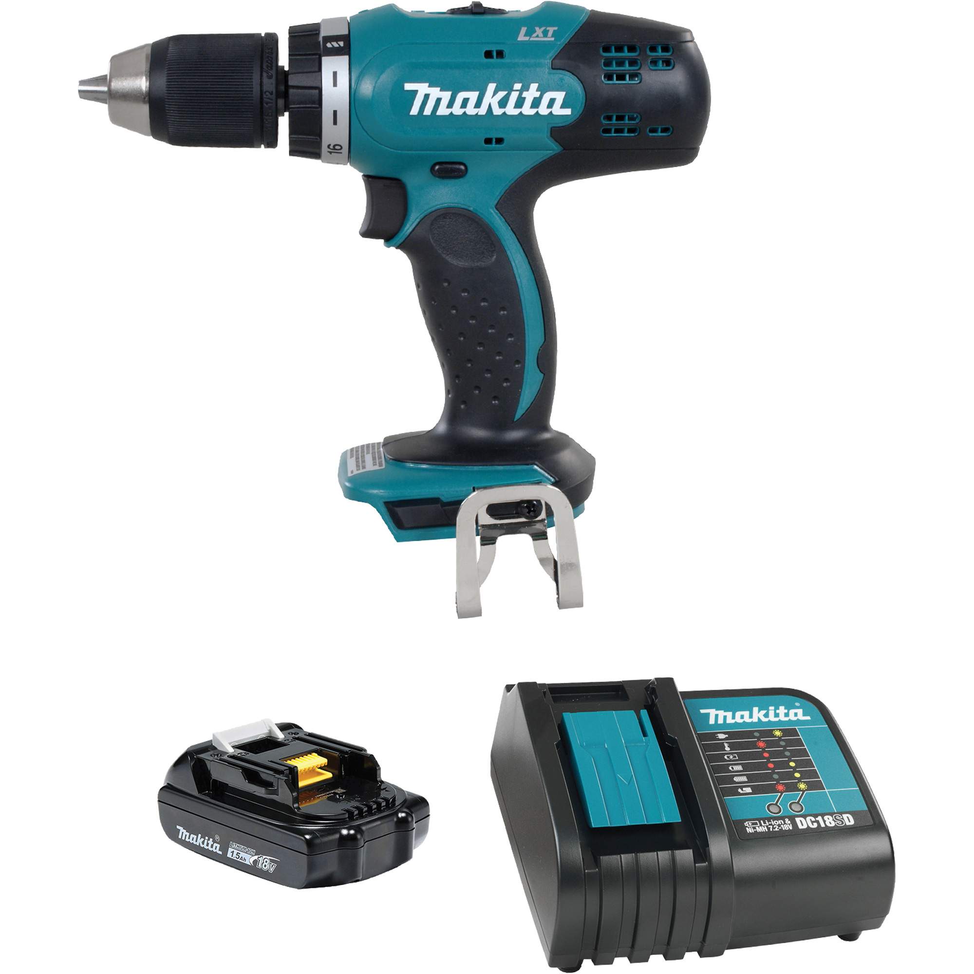 Ensemble perceuse-visseuse compacte LXT, Lithium-ion, 18 V, Mandrin 1/2"/1-7/16", Couple 420 lb-po