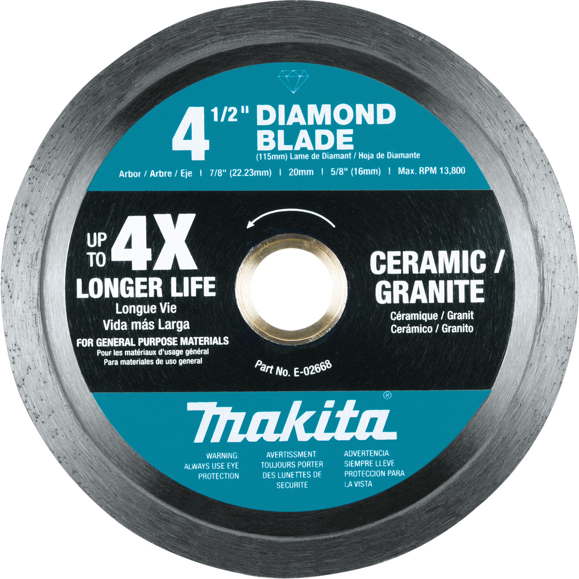 Lame diamant à bordure continue