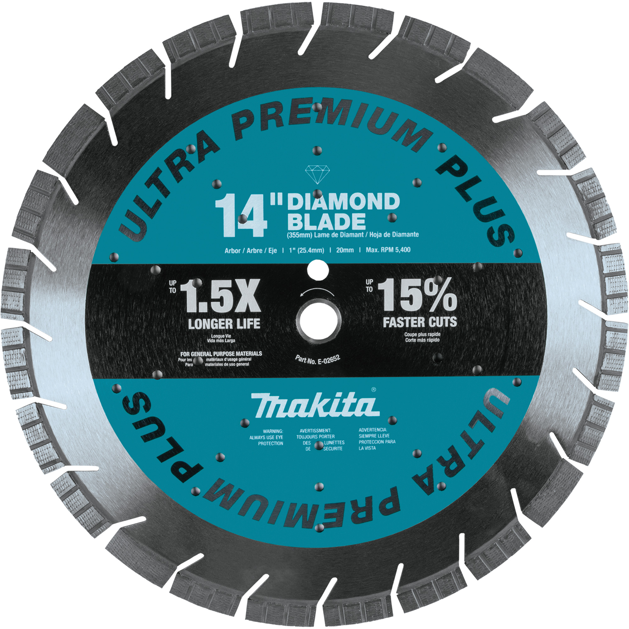 Lame diamant à bordure segmentée Ultra-Premium Plus