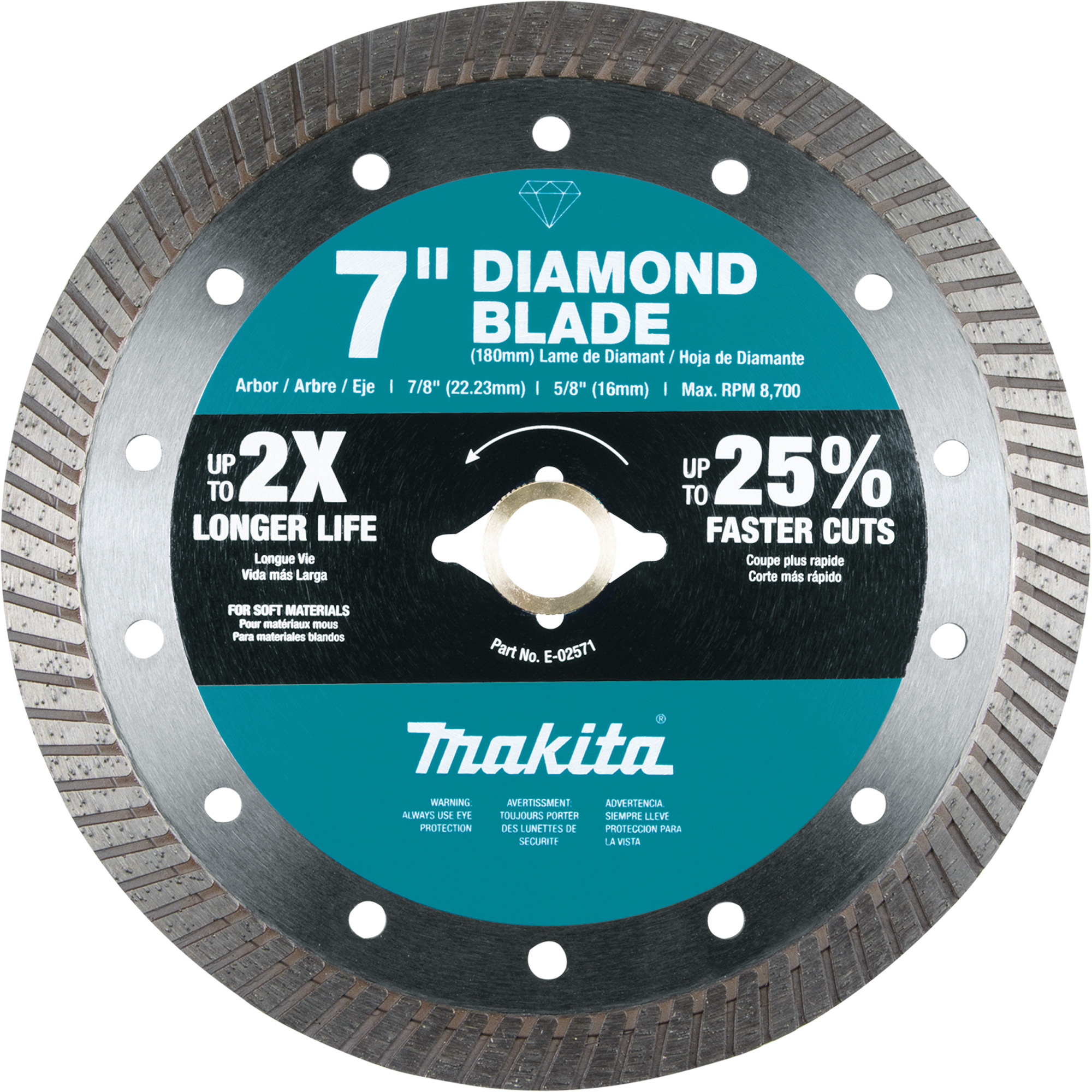 Lame diamant turbo