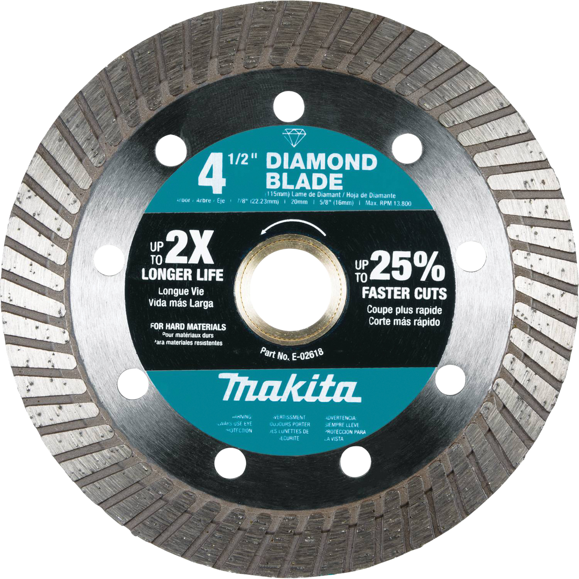 Lame diamant turbo