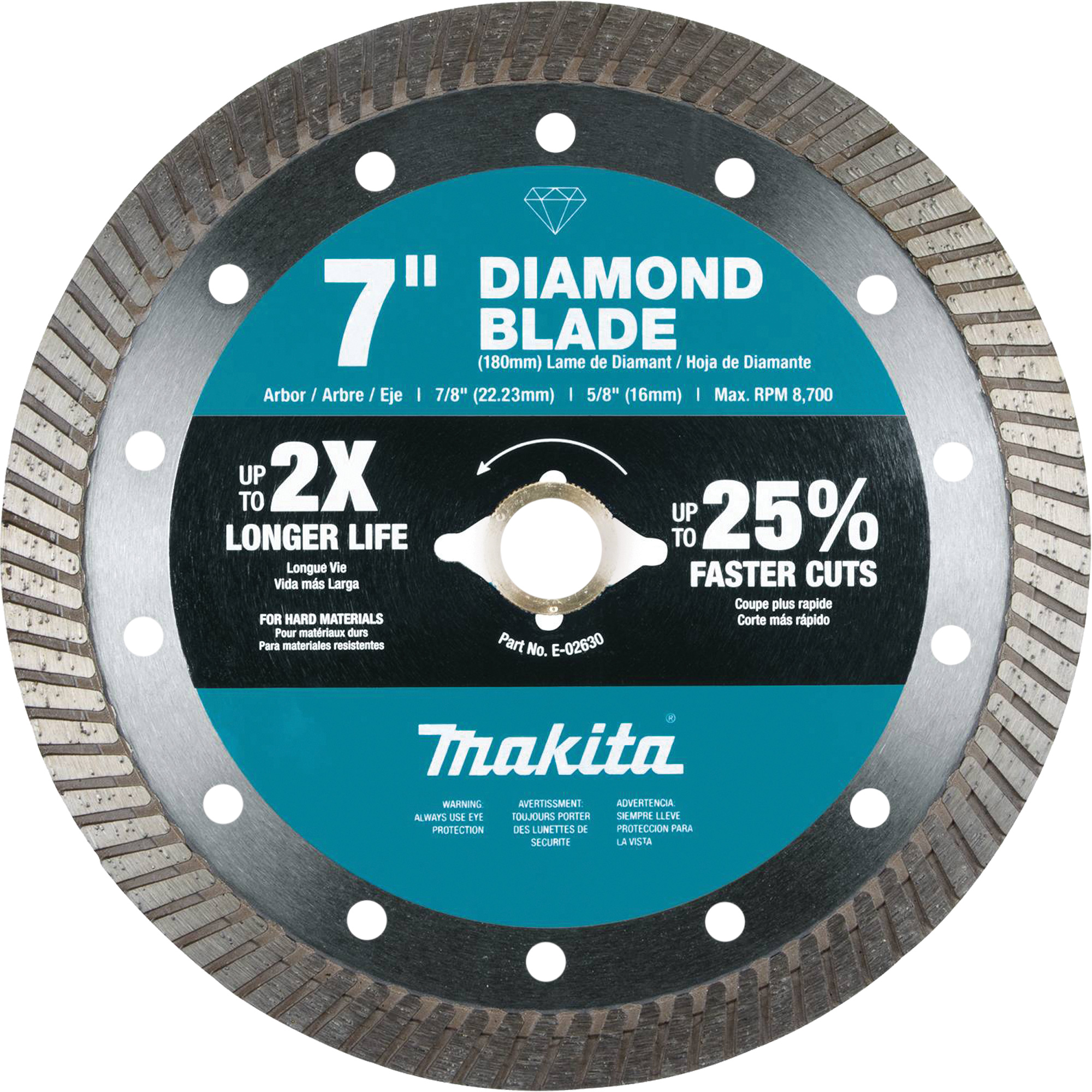 Lame diamant turbo