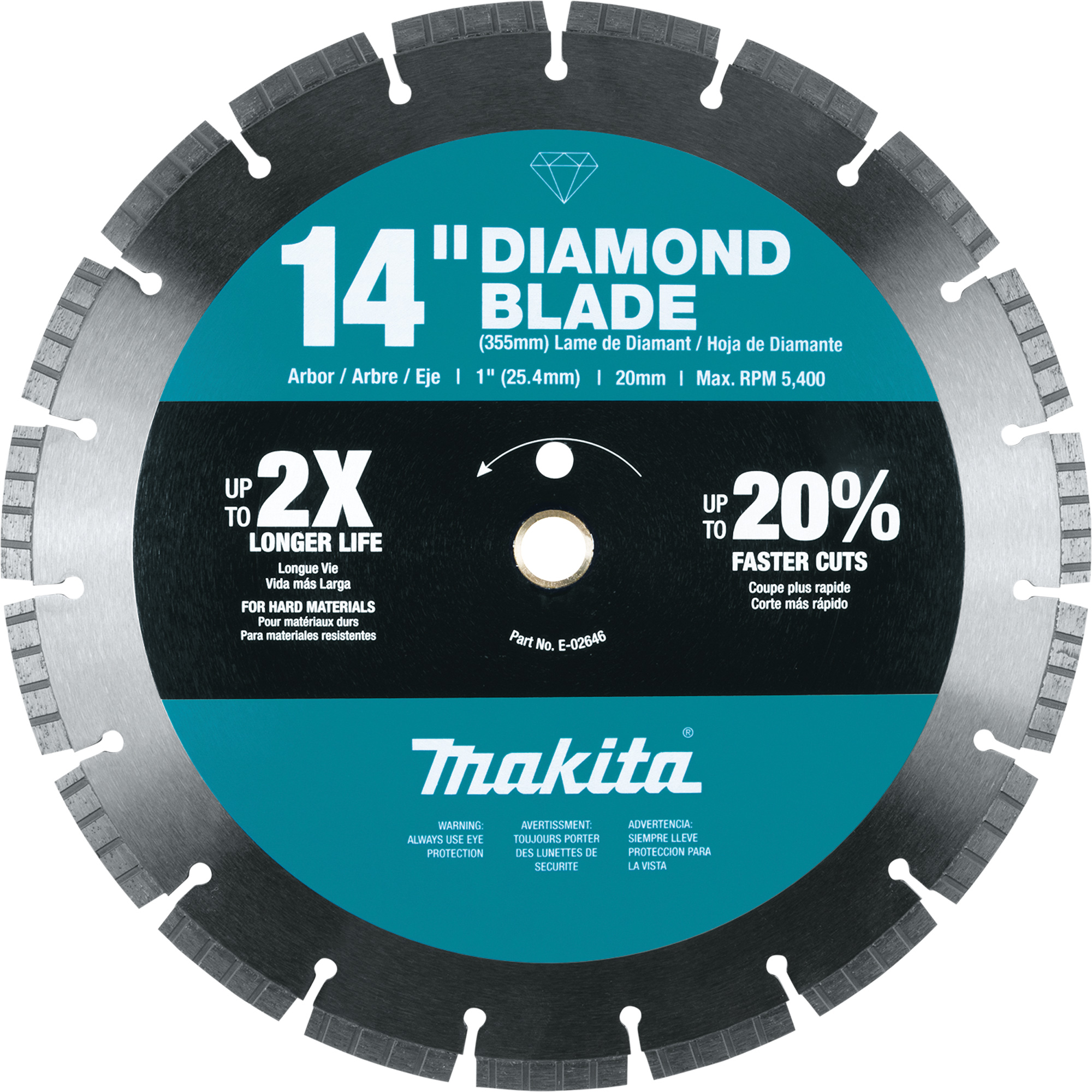 Lame diamant turbo