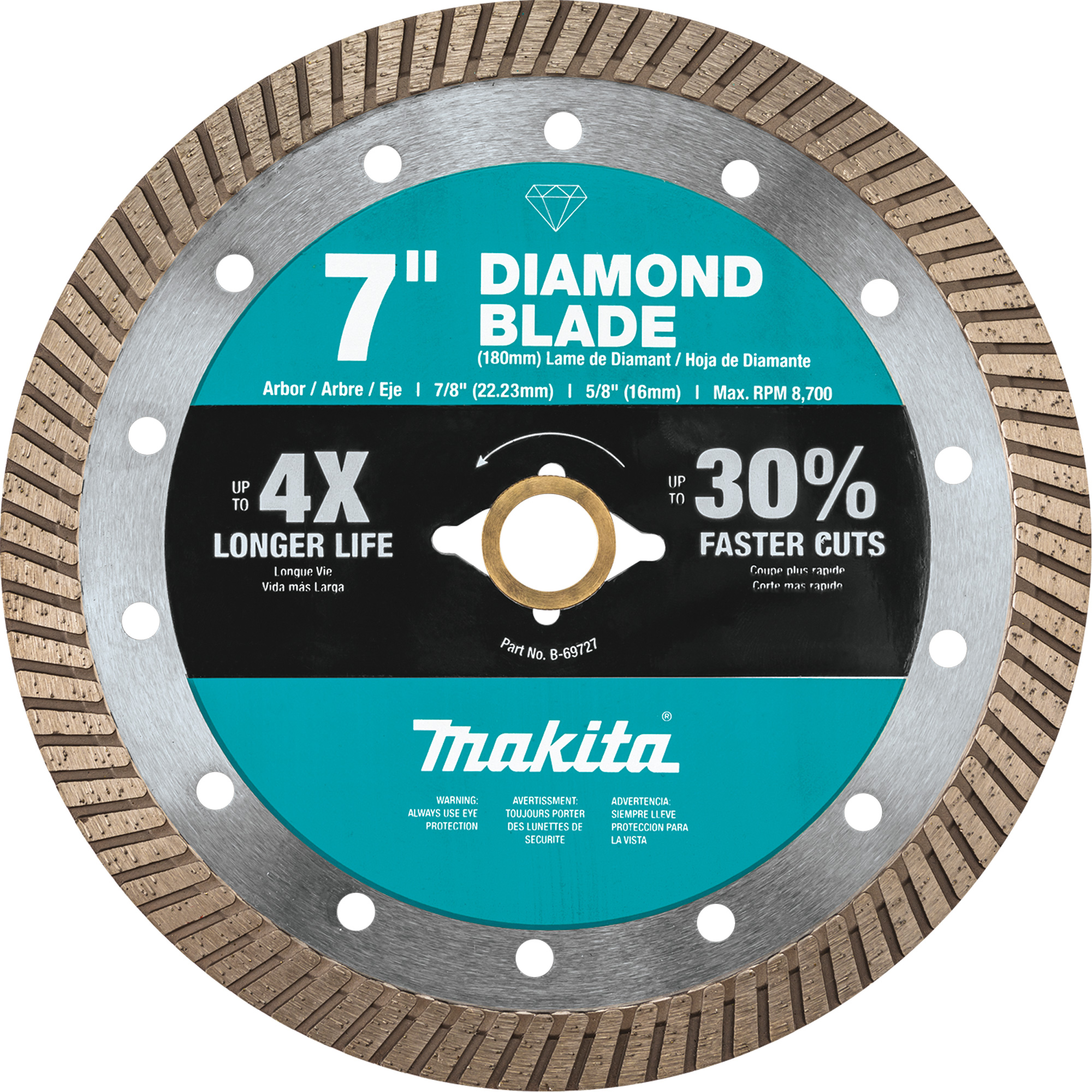 Lame diamantée à usage général Turbo