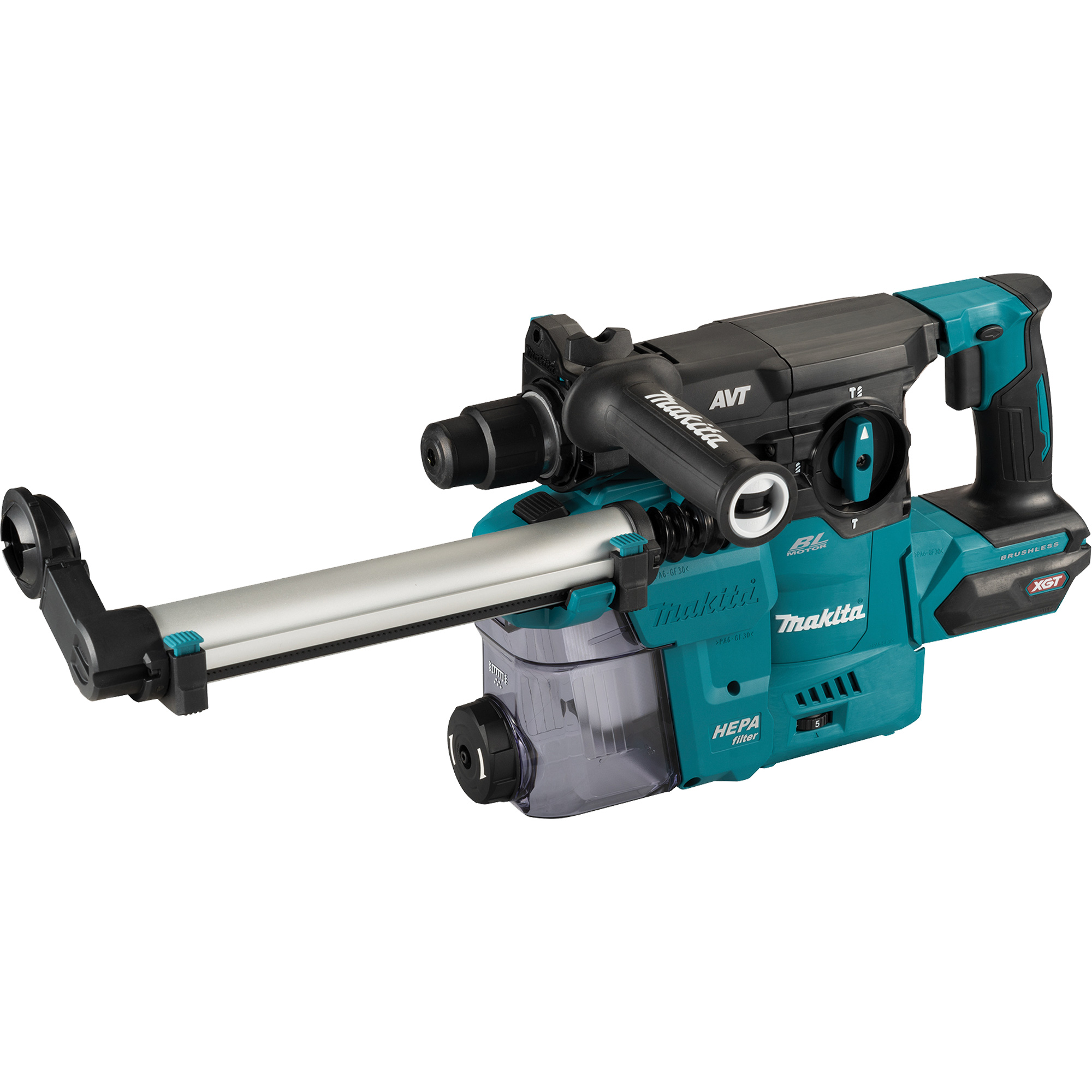 Marteau rotatif sans fil avec moteur sans balai XGT avec accessoire d’aspiration de la poussière DX10 (outil seulement), 40 V, 1-3/16", 3 lb-pi, 0-840 tr/min