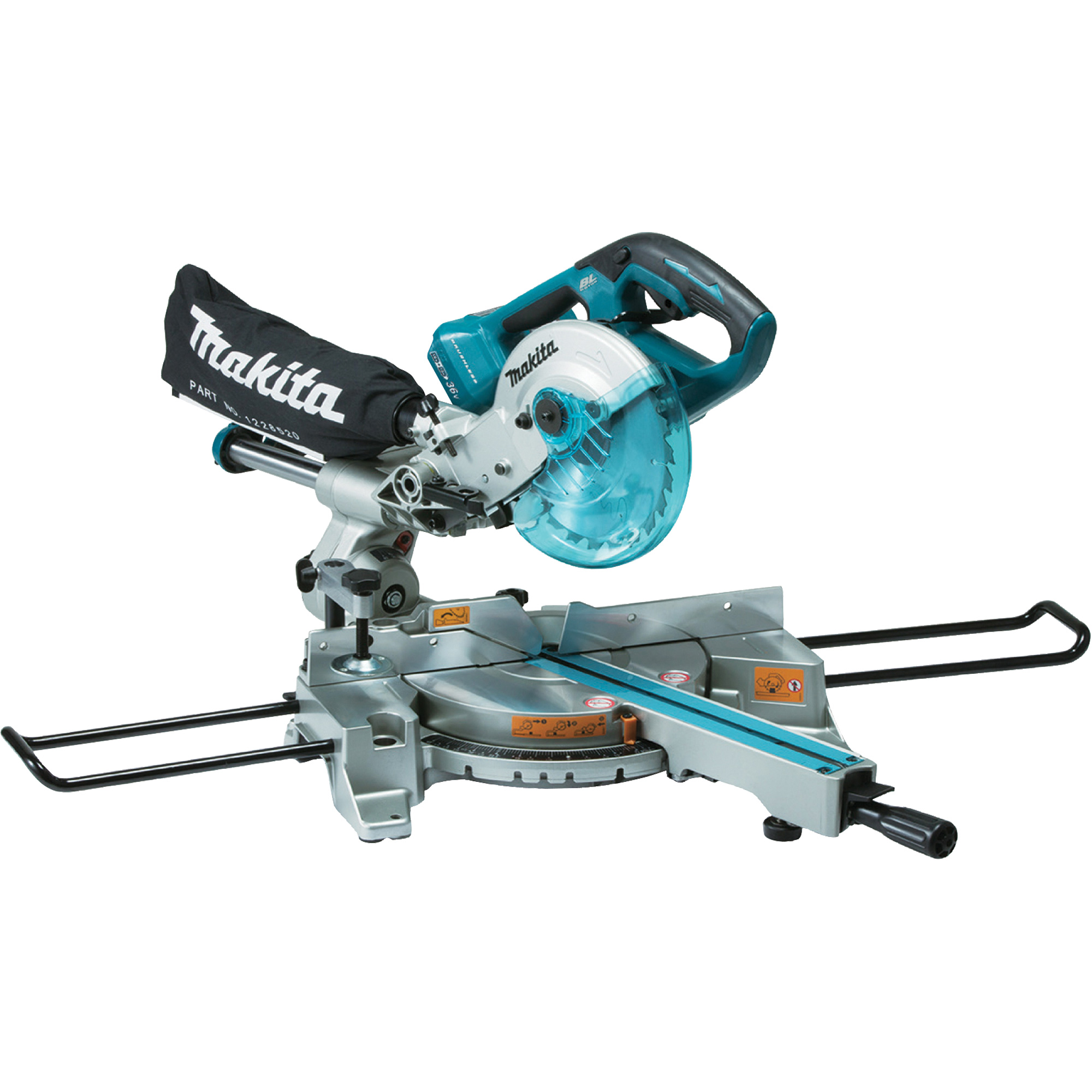Scie à onglets combinés double coulisse avec moteur sans balai (outil seulement)