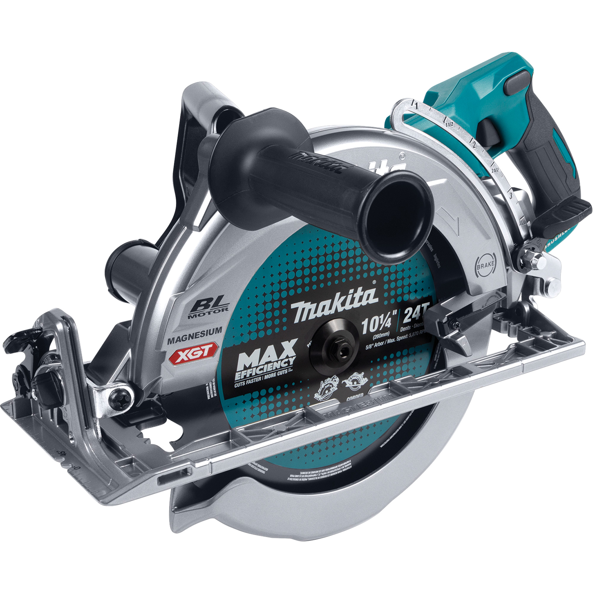 Scie circulaire à poignée arrière MAX XGT avec moteur sans balais et AWS (outil seulement), 10-1/4", 40 V