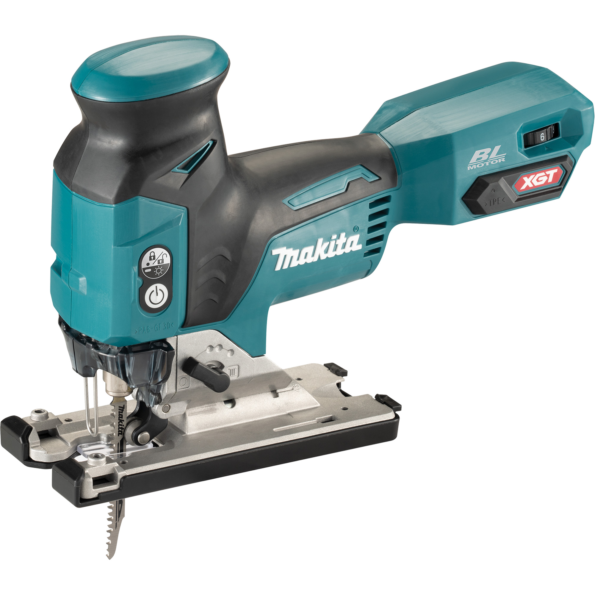 Scie sauteuse sans balais avec manche cylindrique 40Vmax XGT (outil seulement), 40 V, Lithium-ion, 800 - 3500 coups/min, 1" Longueur de la course