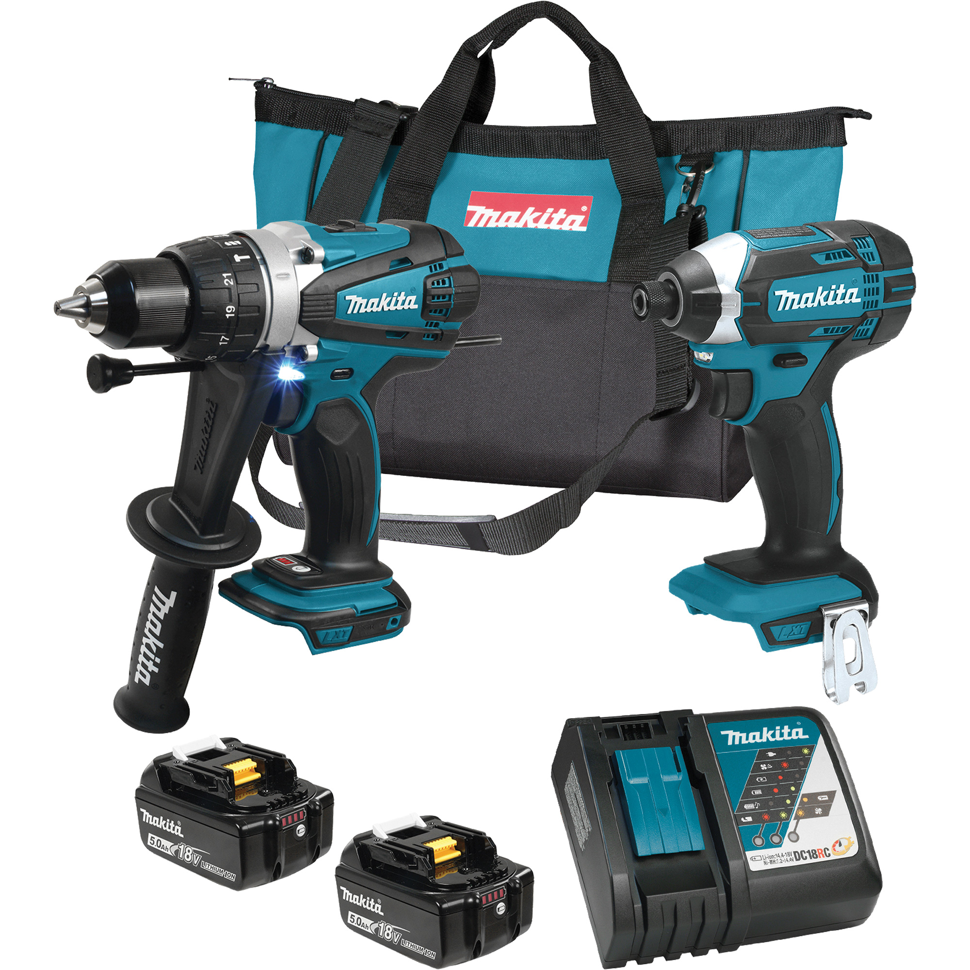 Trousse de 2 outils sans fil LXT avec moteurs sans balai, Lithium-ion, 18 V