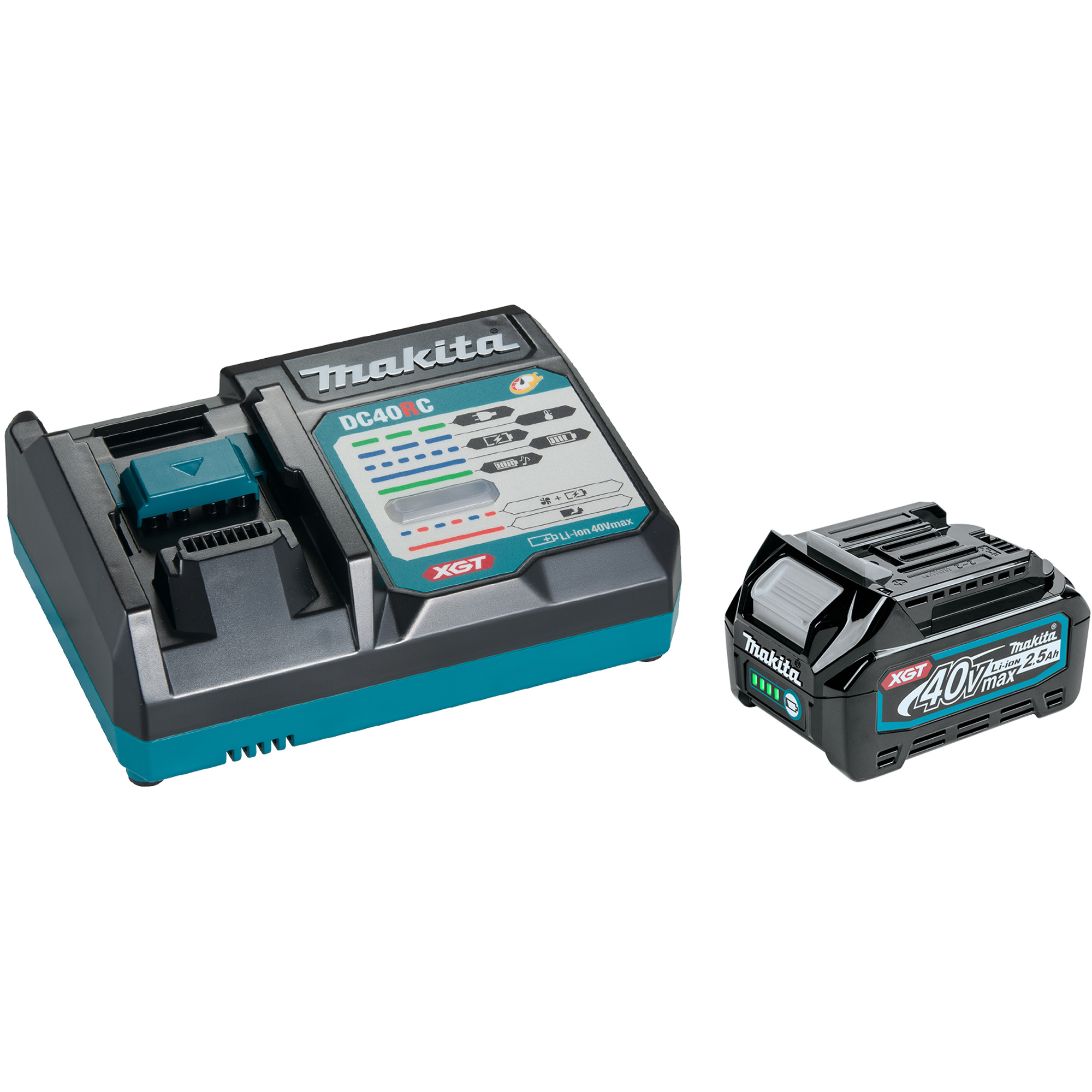 Trousse de démarrage avec chargeur rapide et batterie 2.5Ah 40Vmax XGT , 40 V, Lithium-ion