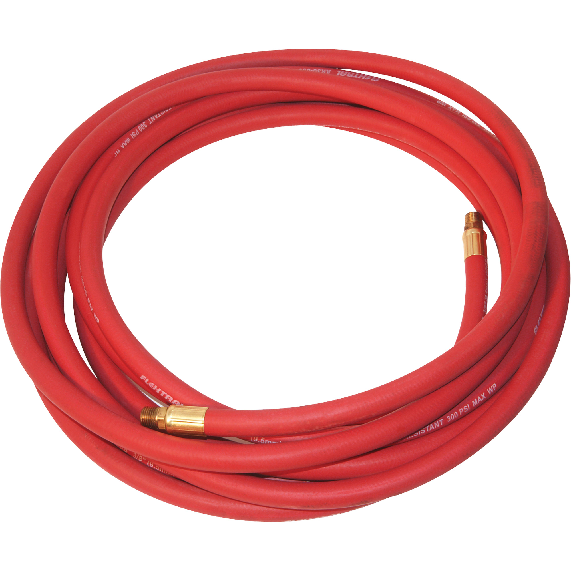 Tuyau, Air, Caoutchouc, 3/8" dia., 50' lo, 300 psi