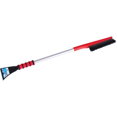 Brosses à neige très longues, lame Nylon polyéthylène, 35" Longueur, Rouge