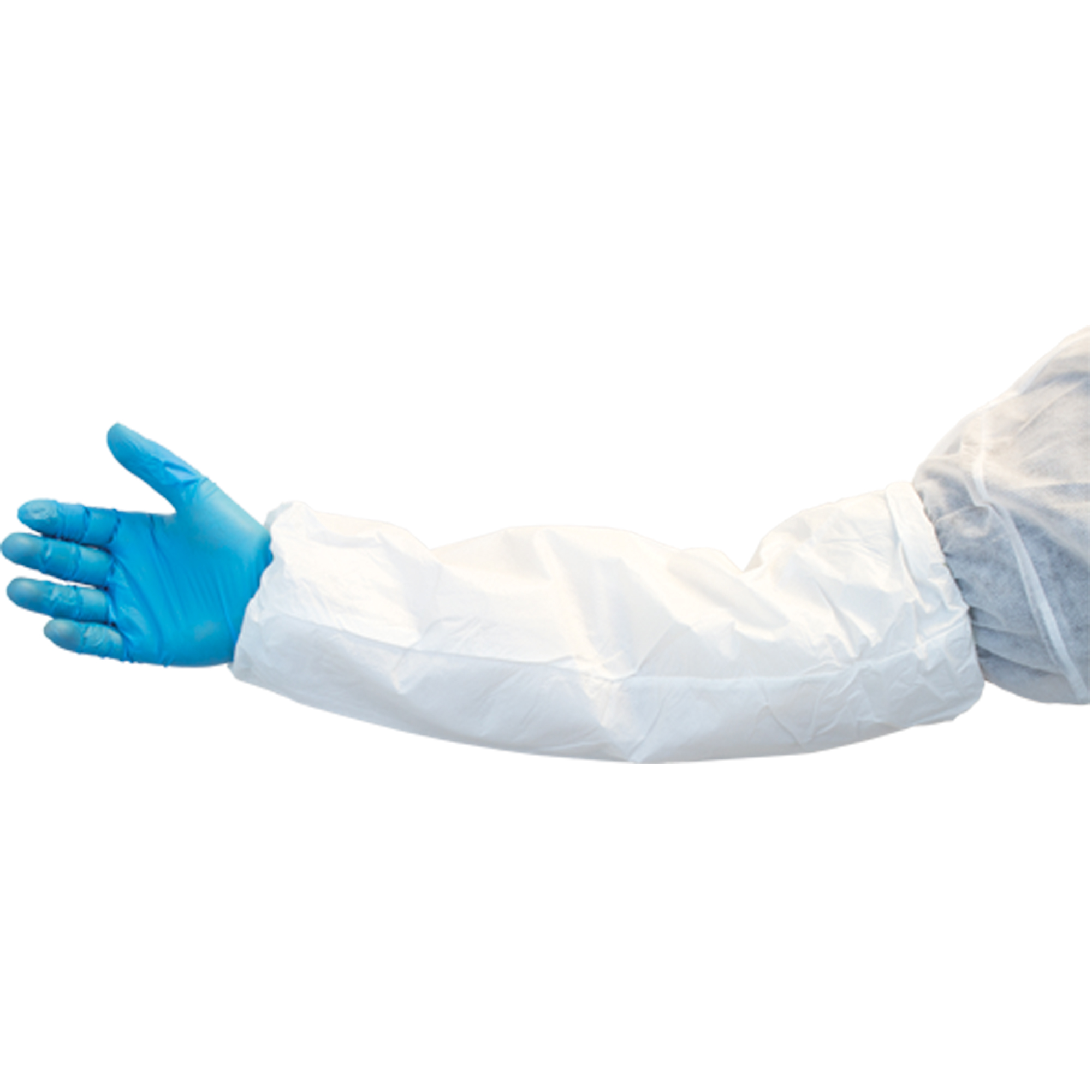 Manches légères, Longueur de 18", Vinyle, Blanc