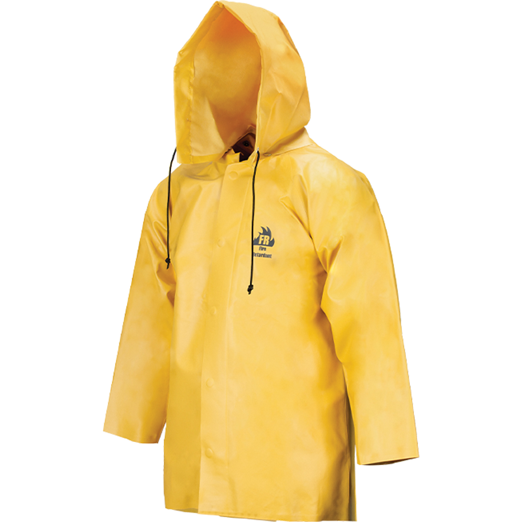 Manteau imperméable Neo-slick résistant aux produits chimiques & à l'acide, 2T-Grand, Jaune, Néoprène