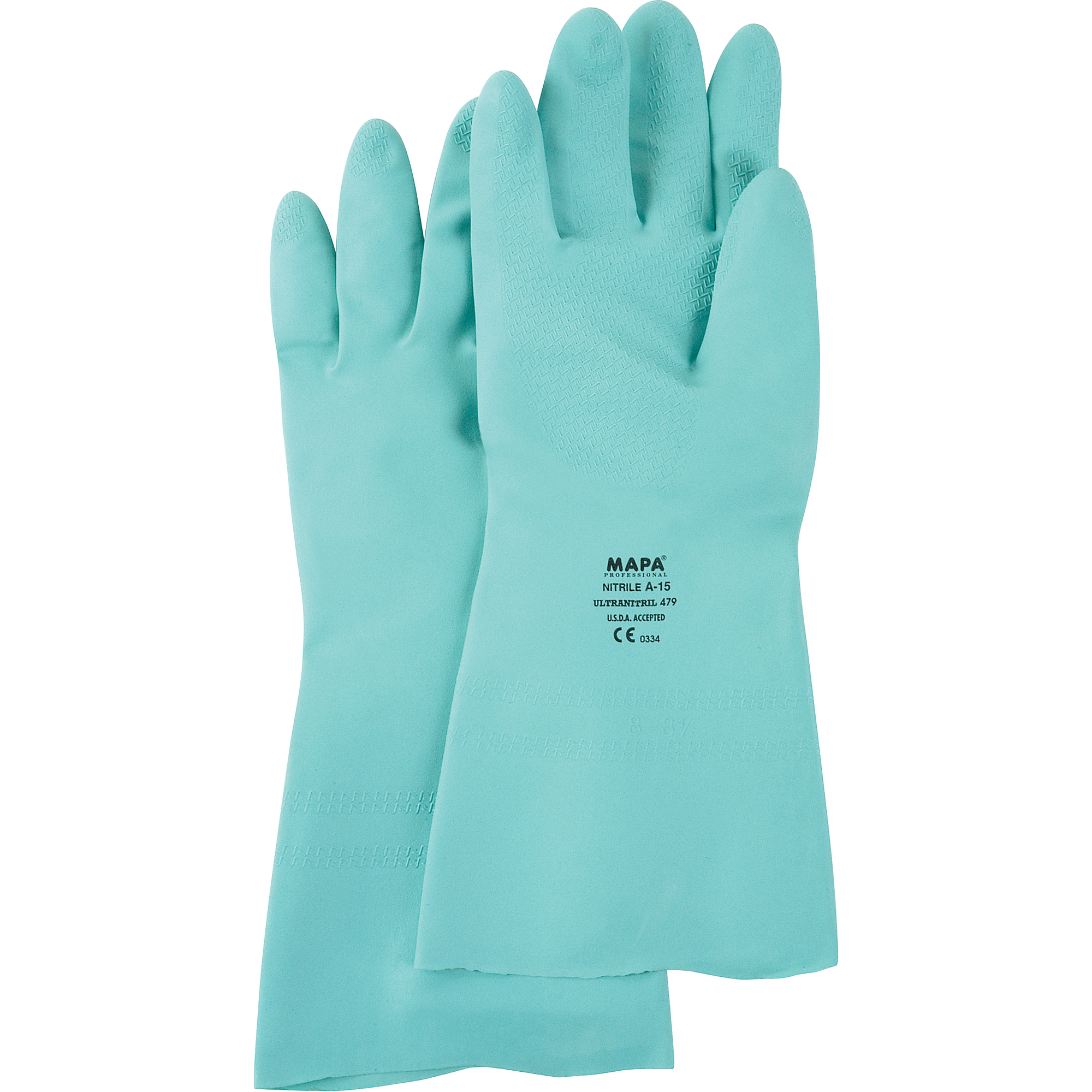 Gants à prise à motif en Z StanSolvMD, Taille 2T-Grand/11, 13" lo, Nitrile, 11 mils