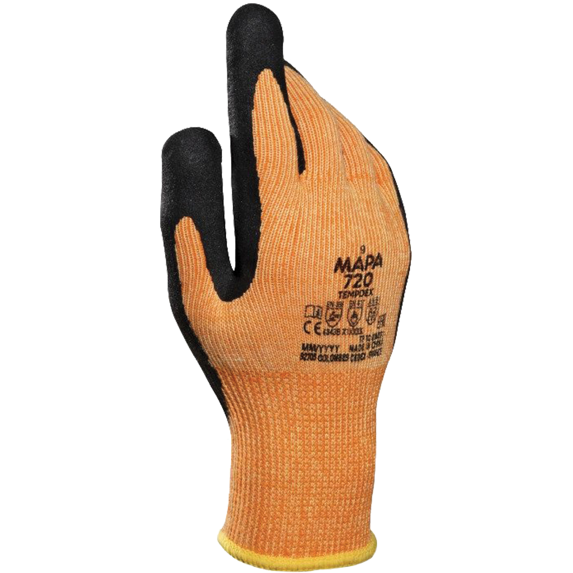 Gants isothermes résistant à la coupe TempDex 720, Taille 11, Revêtement Nitrile, Enveloppe en Aramide, ASTM ANSI niveau A2/EN 388 niveau 3/EN 388 niveau B
