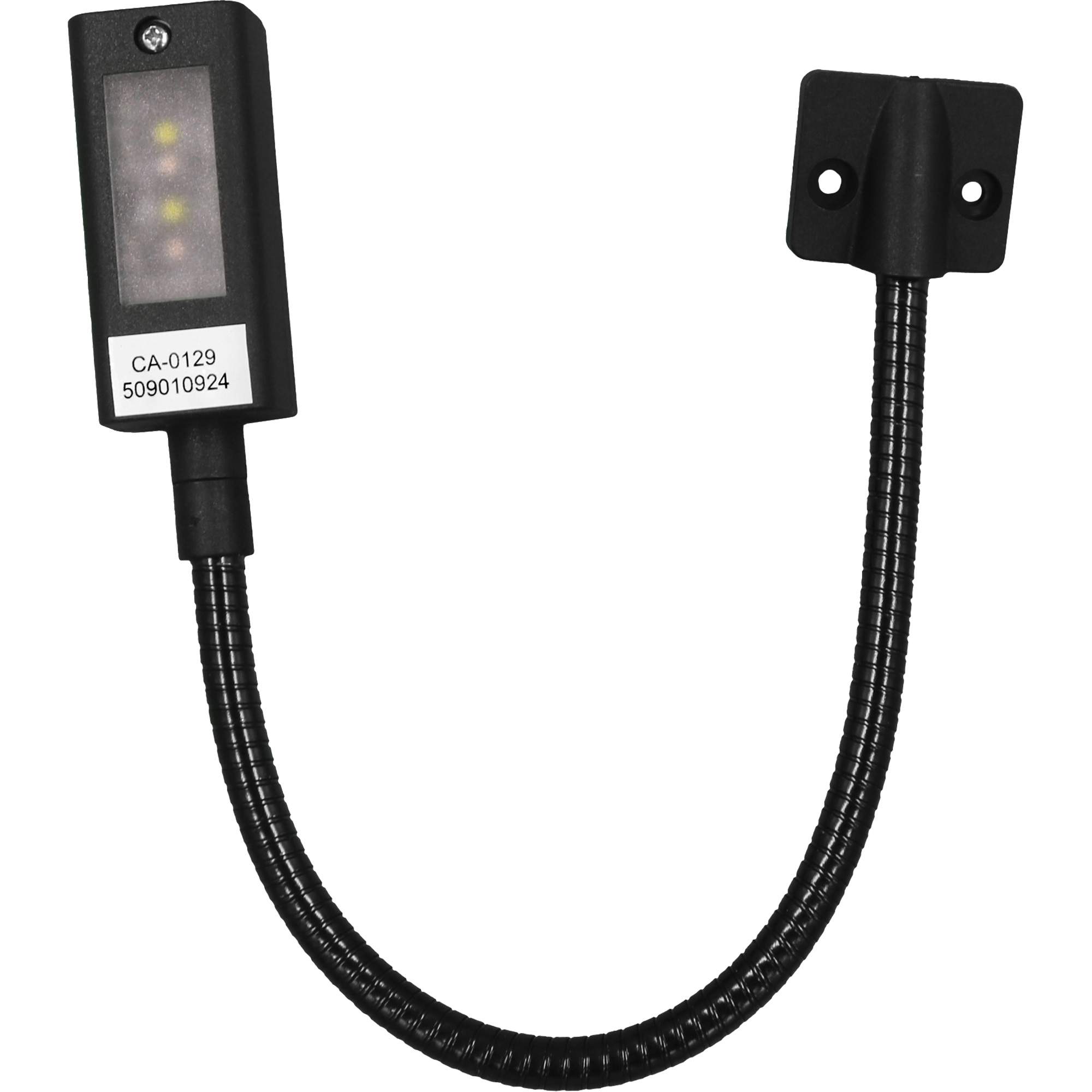 Maplight à DEL en col de cygne, 1 W, DEL, Col 12", Noir