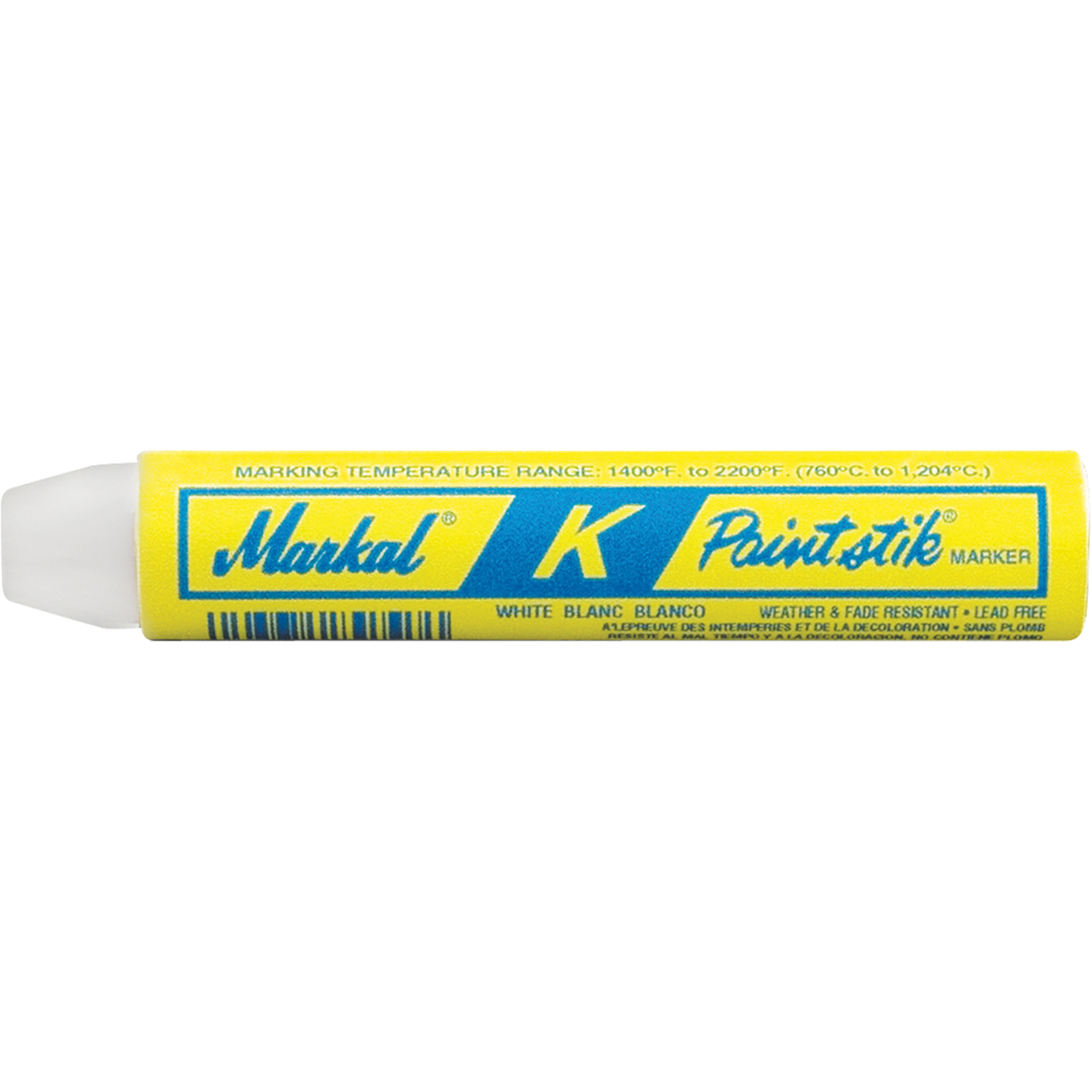 Bâton de peinture M PaintstickMD pour traitement à chaud, Bâton plein, Blanc