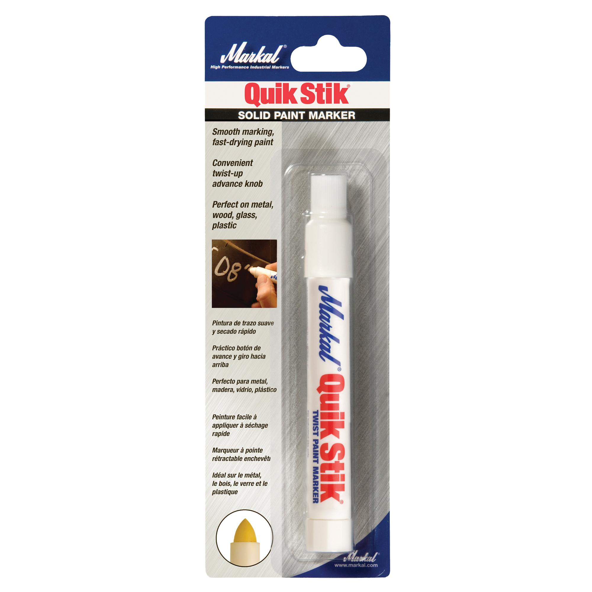 Bâton de peinture Quik StikMD, Bâton plein, Blanc