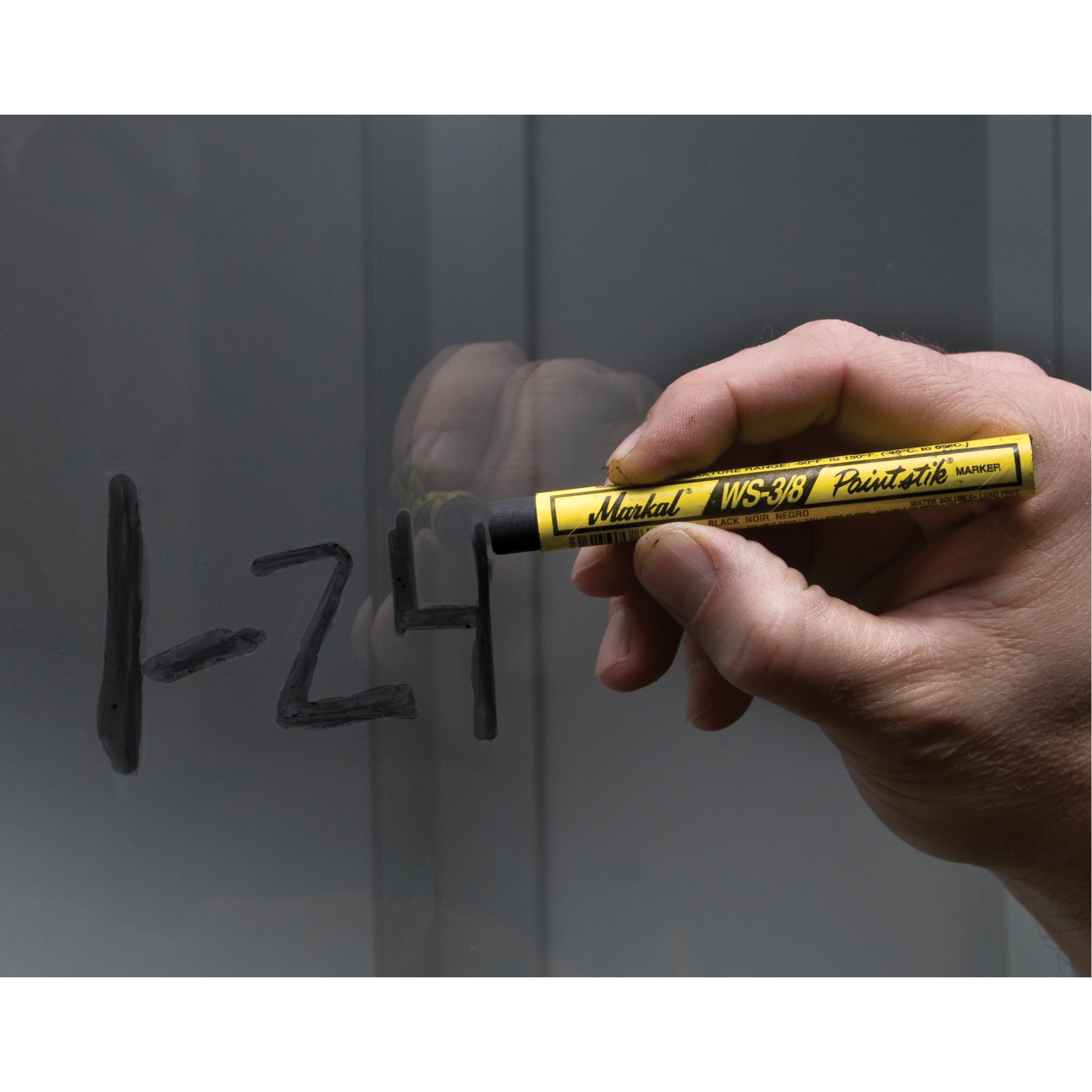 Bâton de peinture WS-3/8 PaintstikMD, Bâton plein, Noir