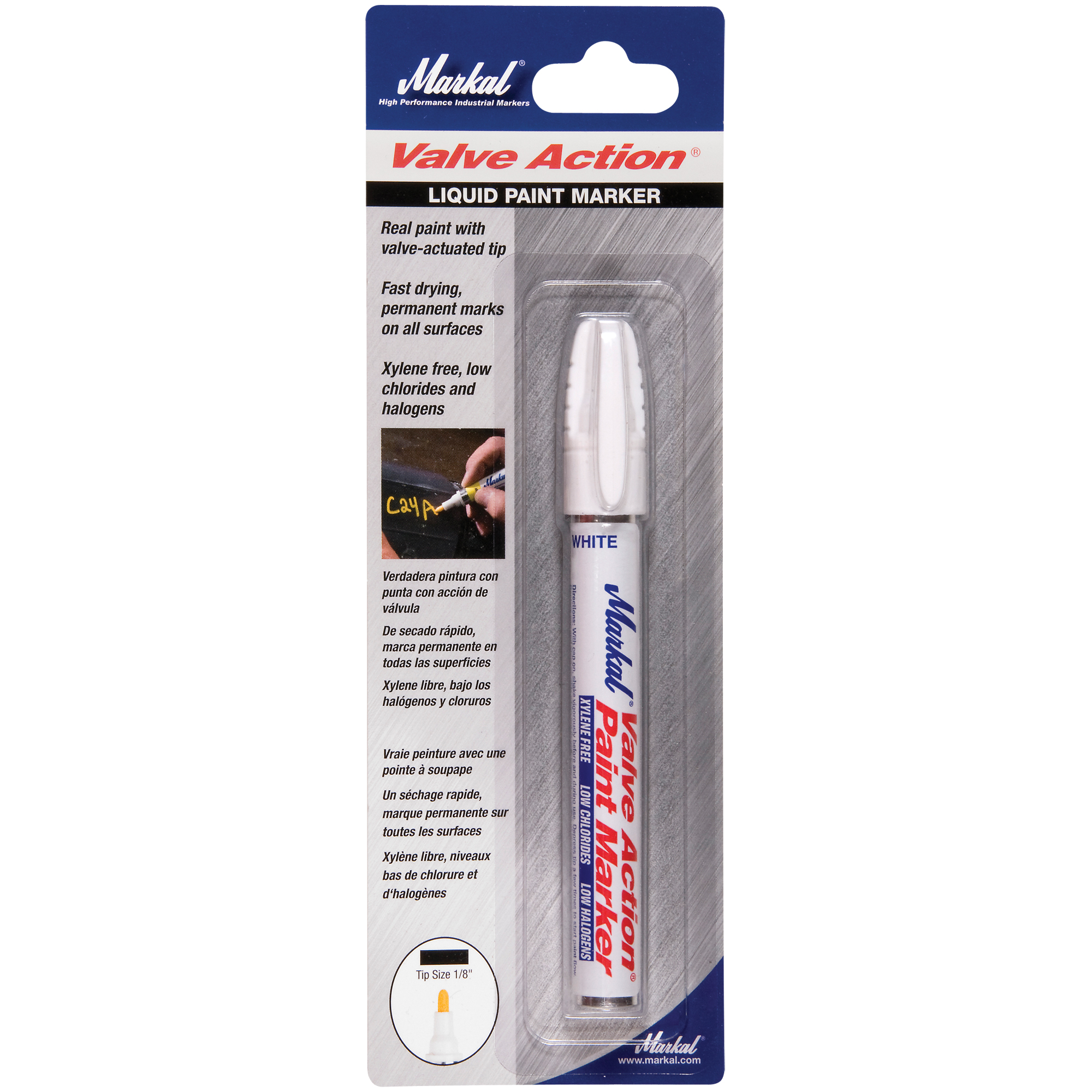 Marqueur à peinture sur carte Valve ActionMD , Liquide, Blanc