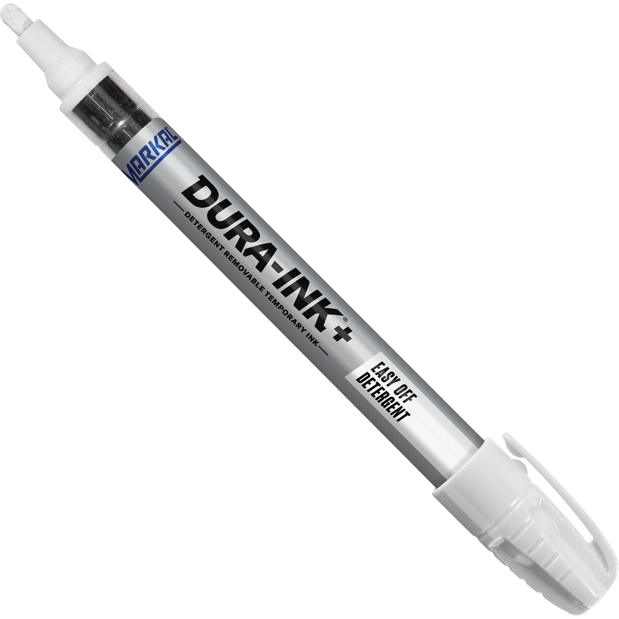 Marqueur de peinture détergent Dura-Ink+ Easy Off, Bâton plein, Blanc