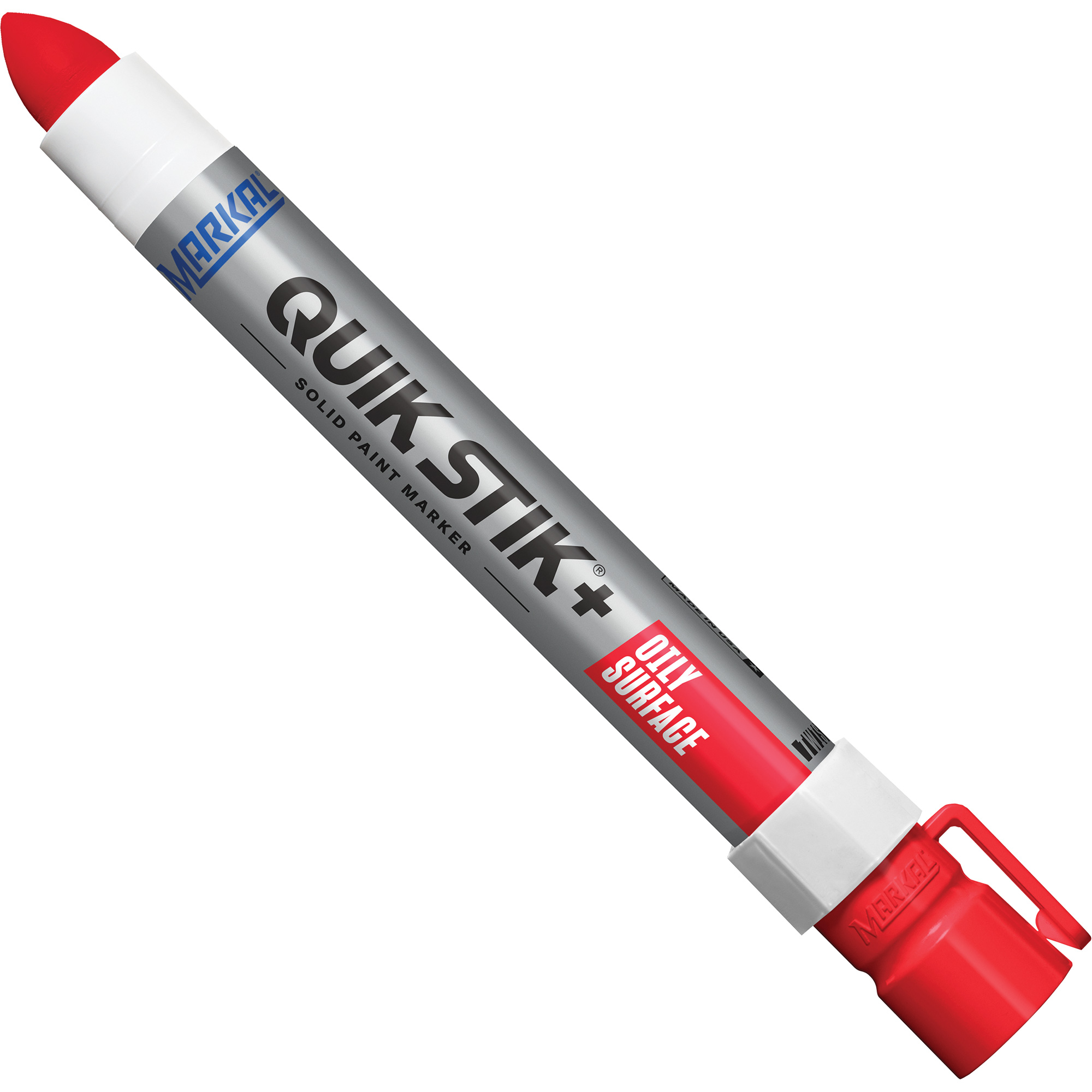 Marqueur de peinture pour surfaces grasses Quik StikMD+, Bâton plein, Rouge – Image 2