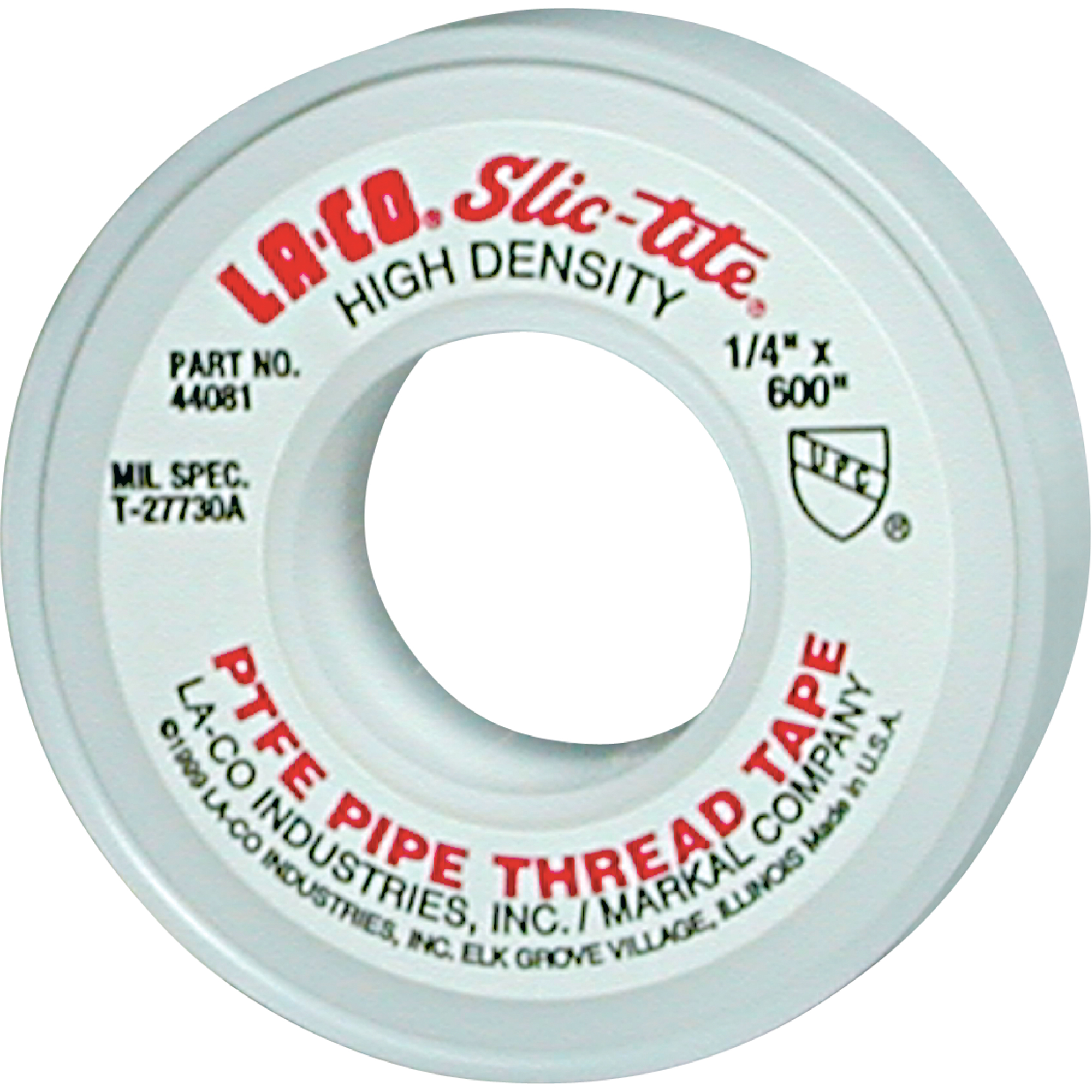 Ruban à filetage en PTFE Slic-TiteMD, 1200" lo x 1/2" la, Blanc