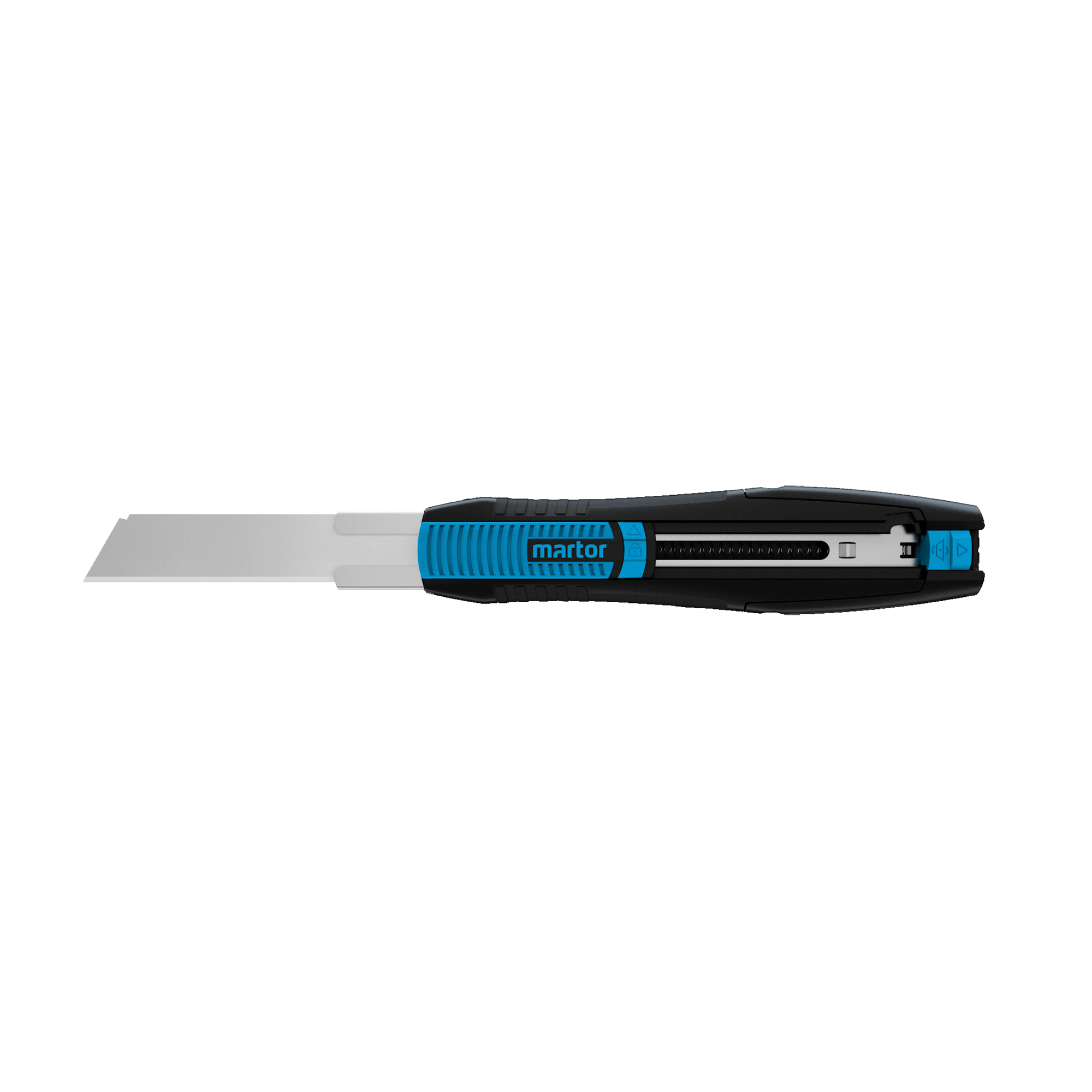 Couteau rétractable Secunorm 380, 18 mm, Acier au carbone, Prise en Plastique