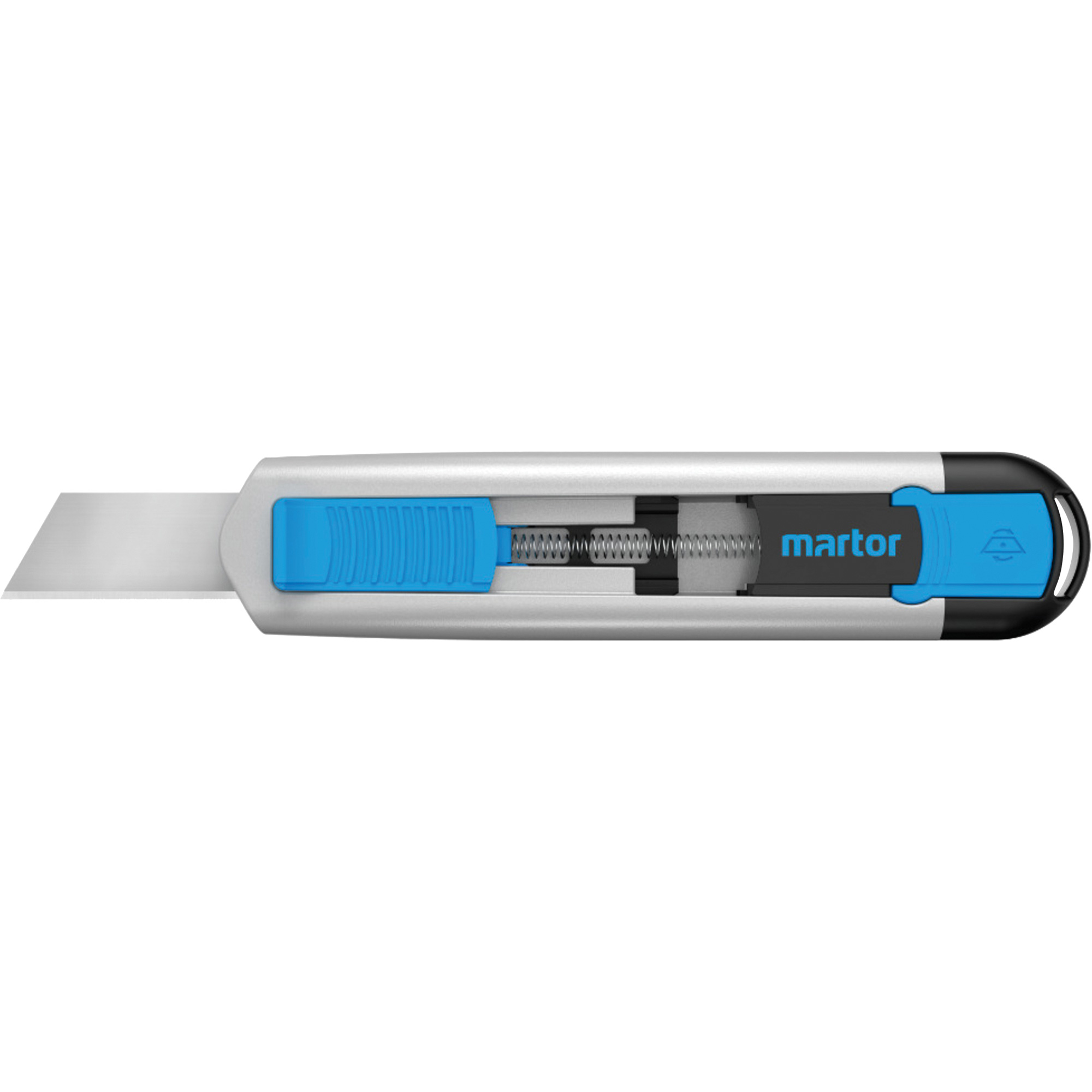 Couteau rétractable SECUNORM 540 avec lame Styropor no 17940, 36 mm, Acier inoxydable, Robuste, Prise en Aluminium