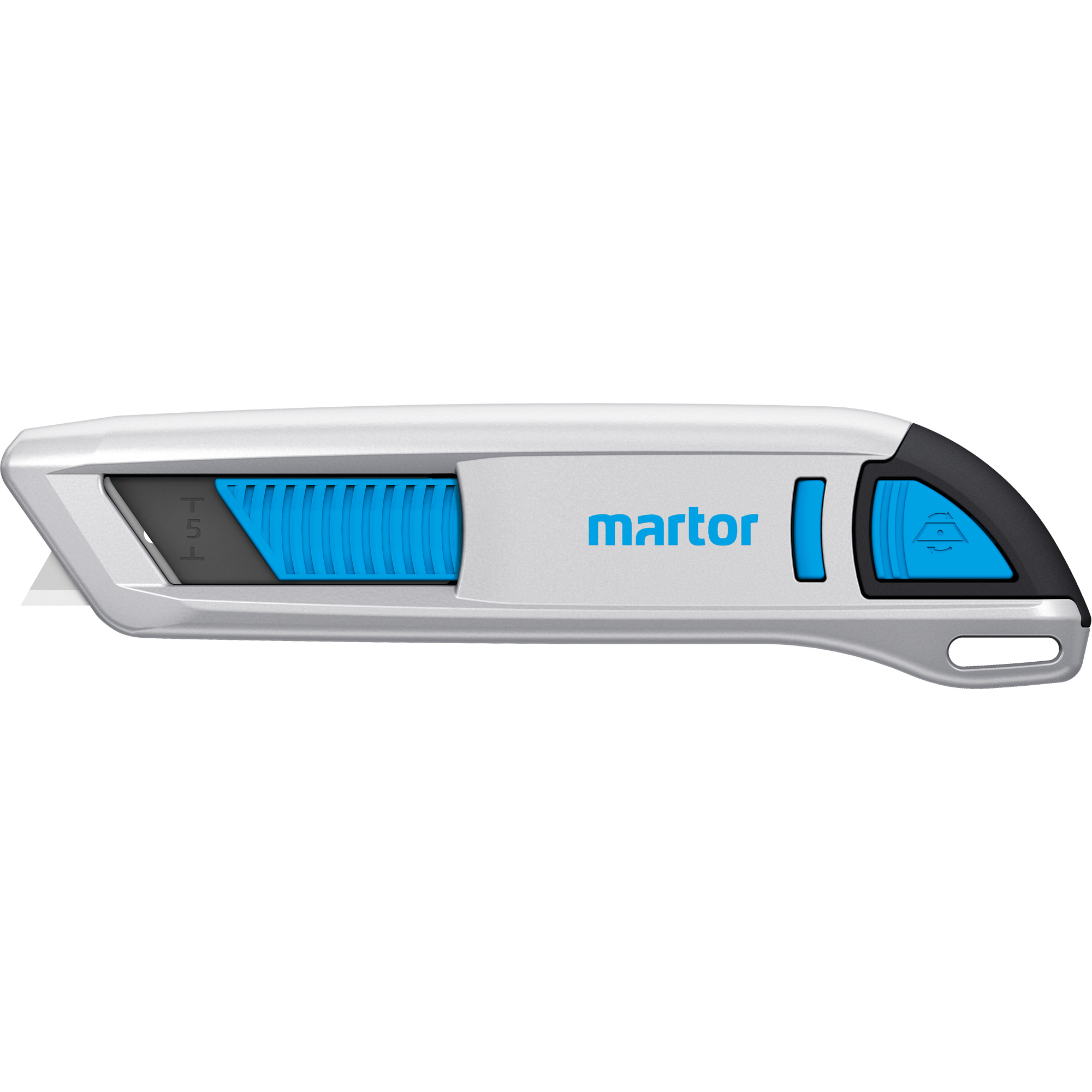 Couteau semi-autorétractable Secunorm 500, 5 mm, Acier inoxydable, Prise en Métal