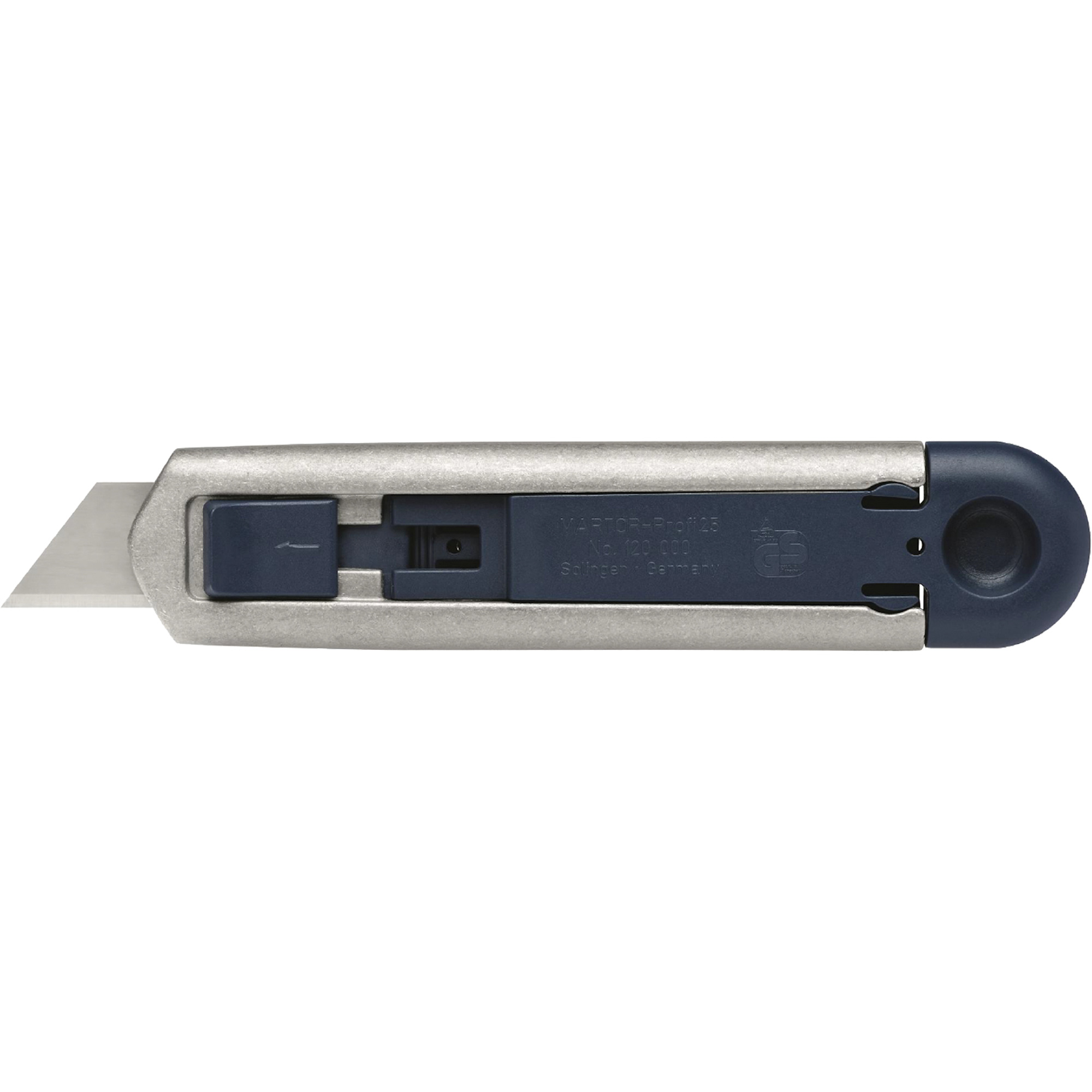 Lame escamotable semi-automatique Profi 25, 19 mm, Acier inoxydable, Prise en Métal/Plastique détectable